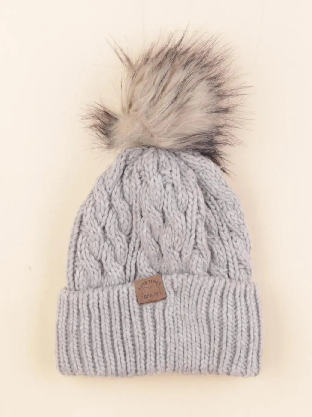 H&M - bonnet gris - 4/8 ans