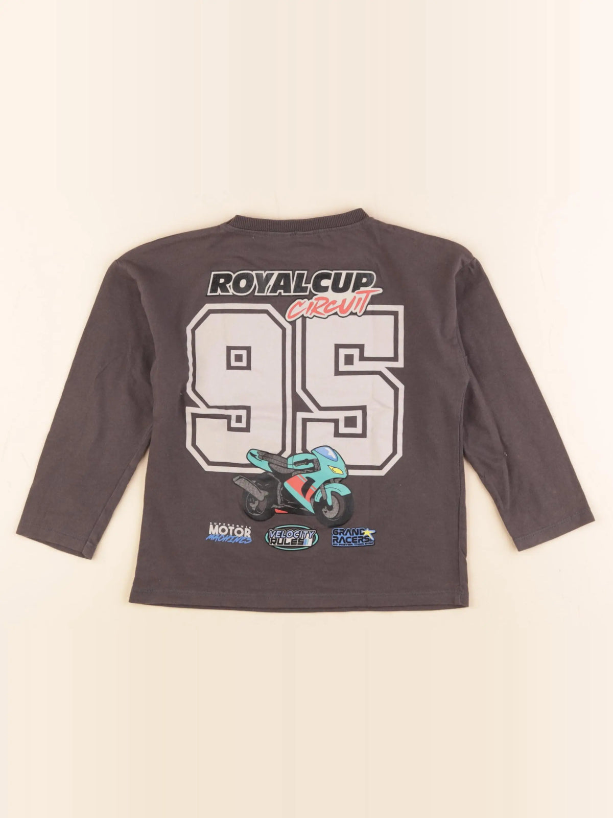 Zara - tee-shirt imprimé au dos gris - 4 ans