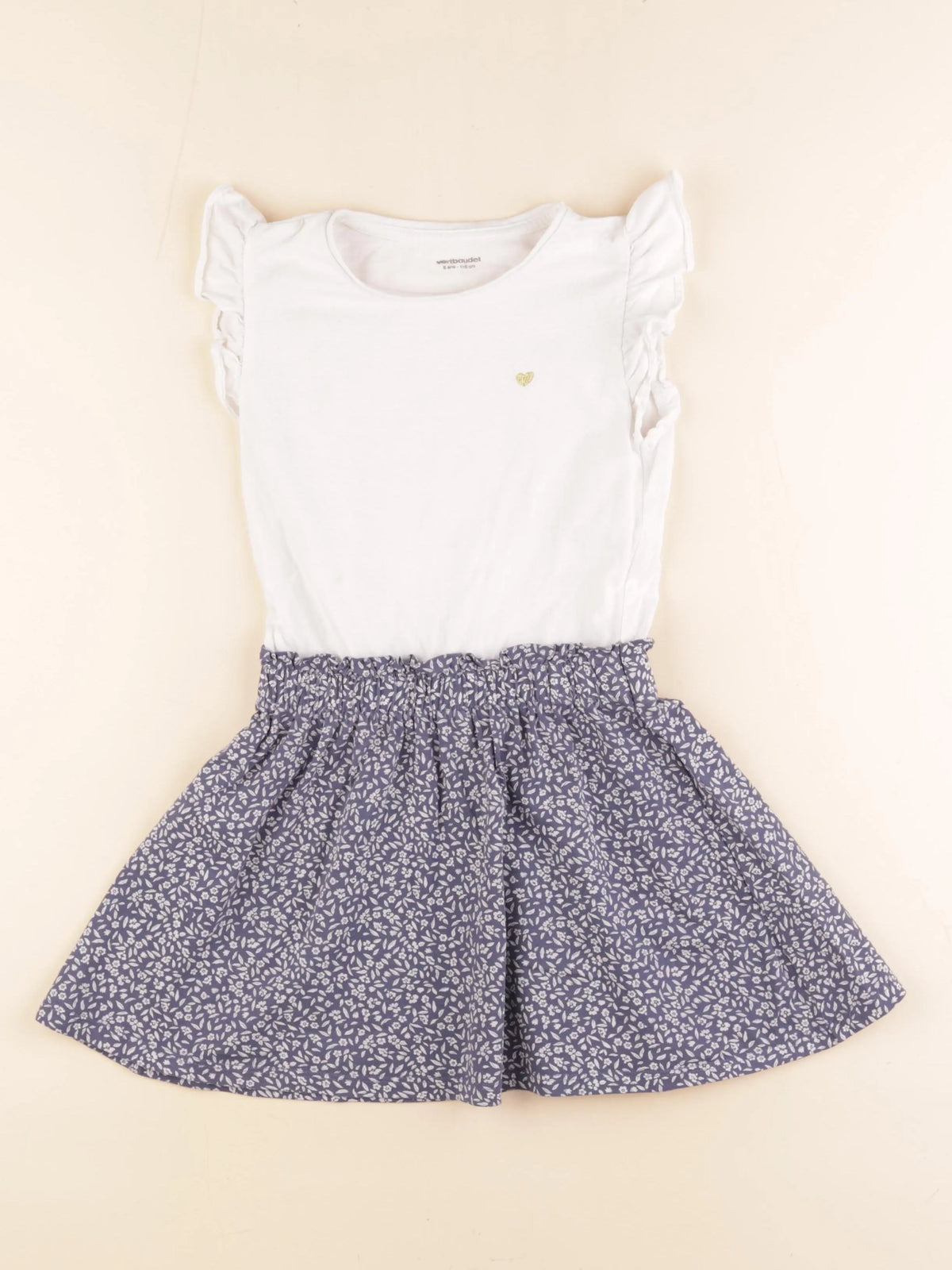 Vertbaudet - robe blanc - 6 ans