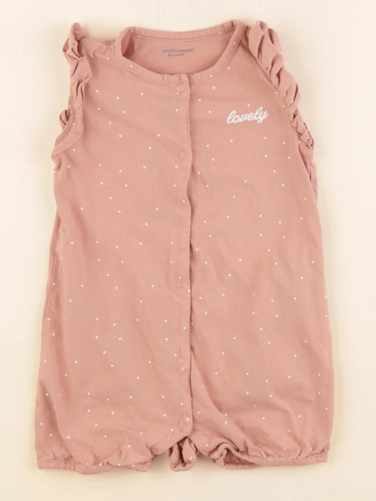 Vertbaudet - pyjama coton rose - 2 ans