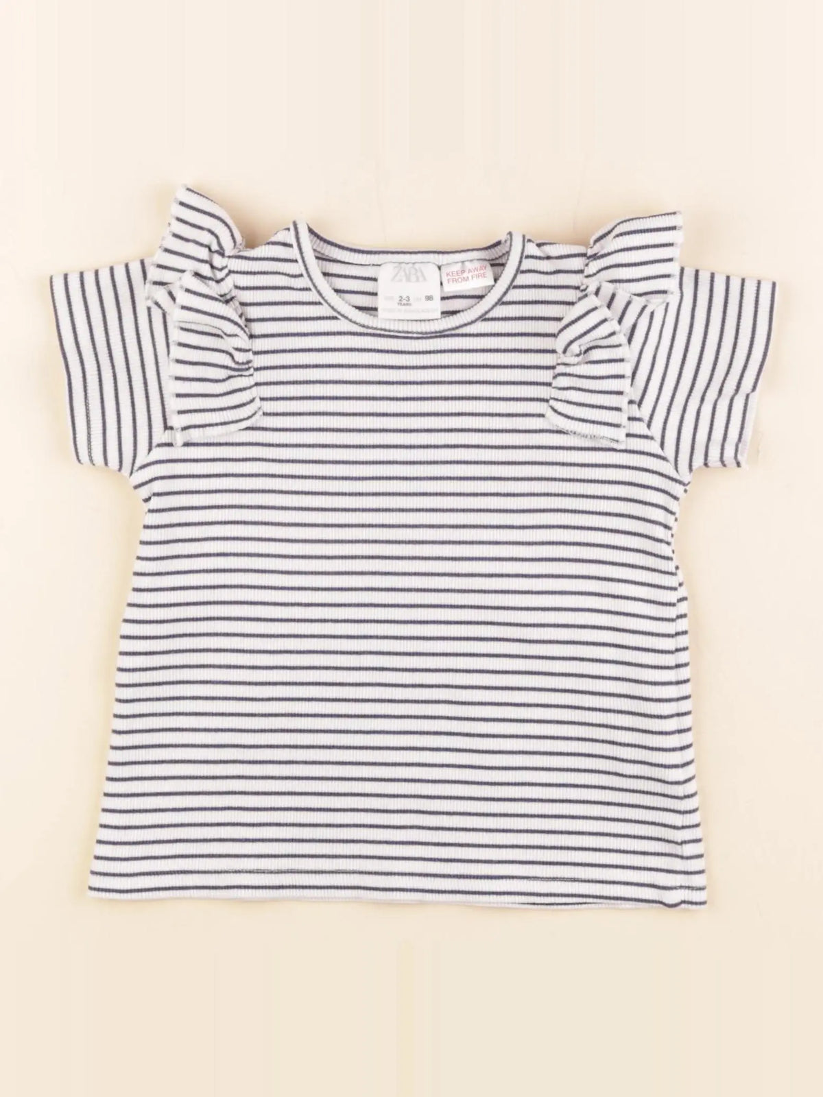 Zara - tee-shirt bleu - 2/3 ans
