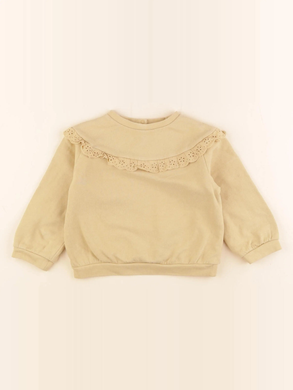 Vertbaudet - sweat jaune - 24 mois