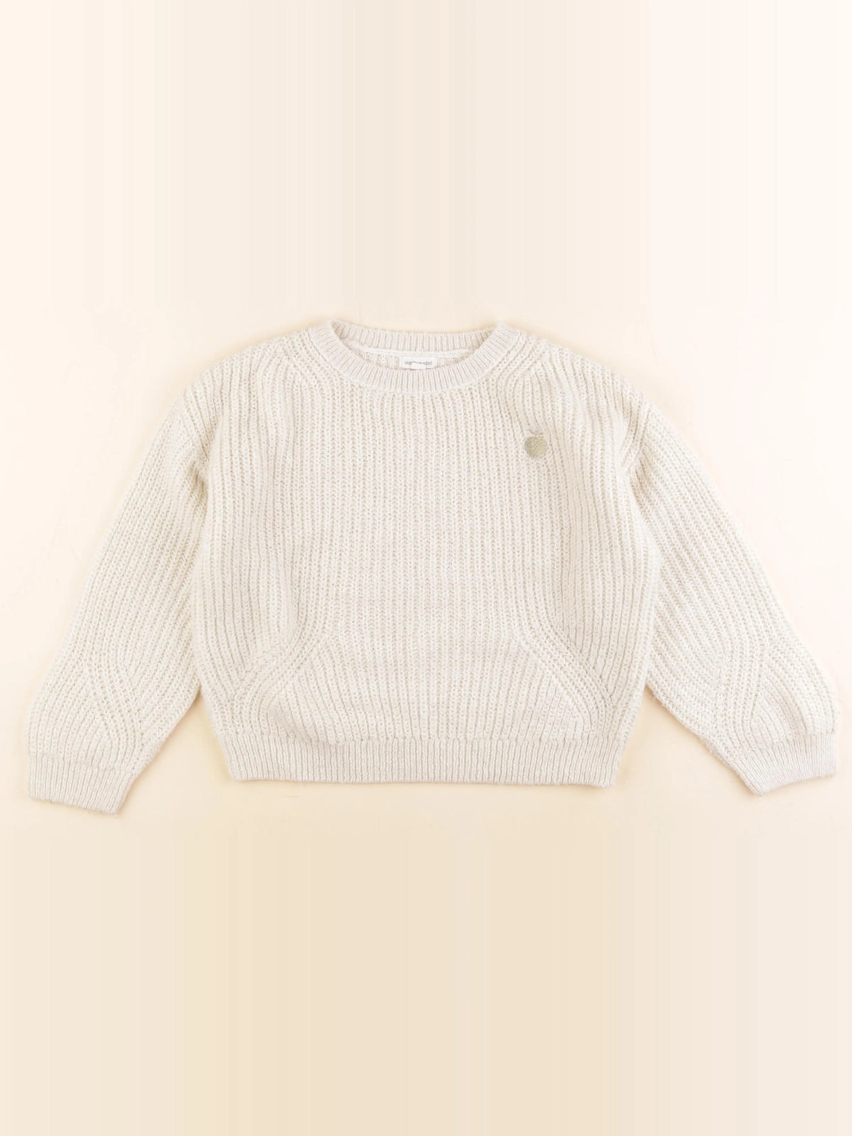 Vertbaudet - pull blanc - 8 ans