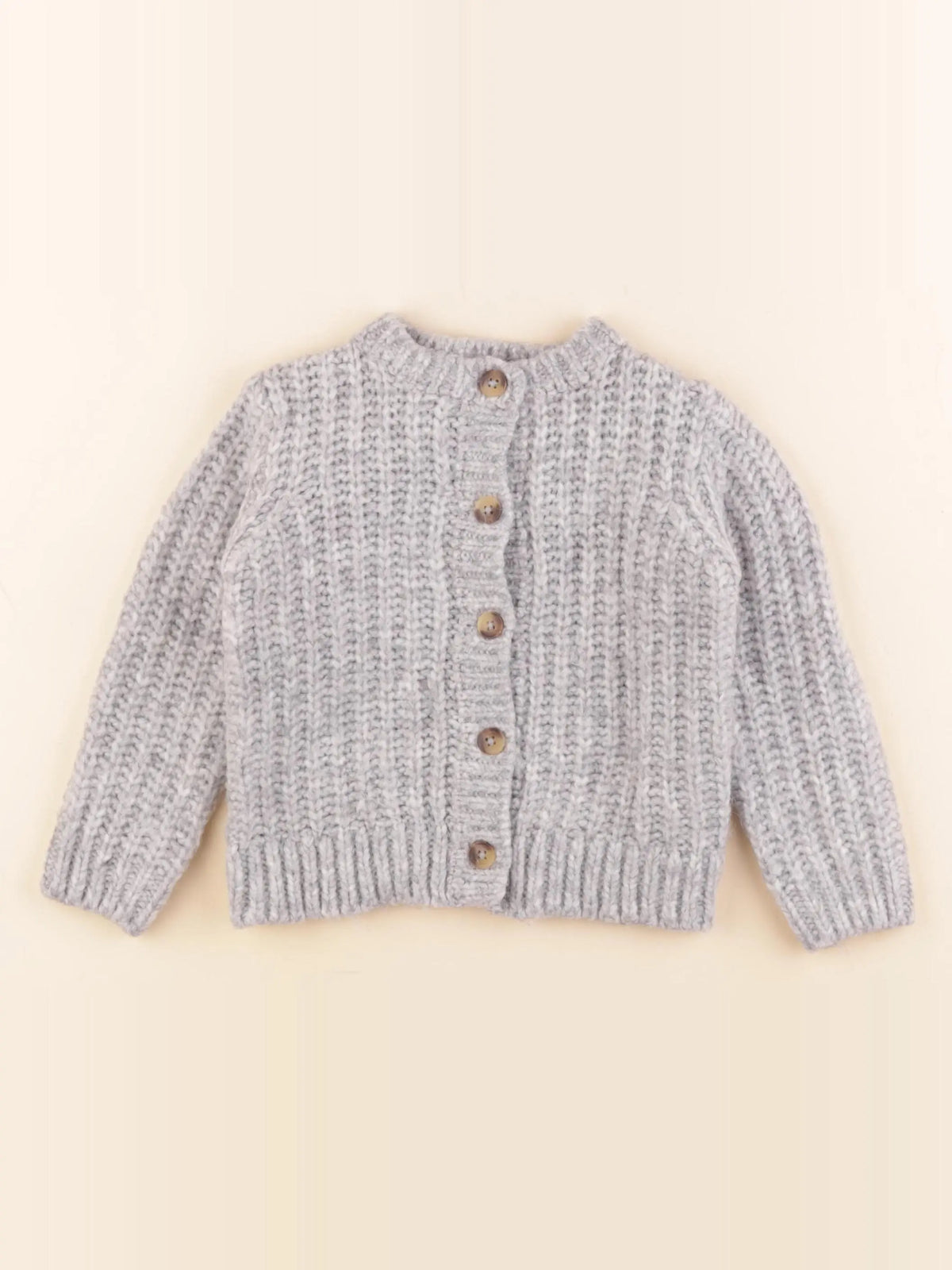 Vertbaudet - gilet gris - 3 ans