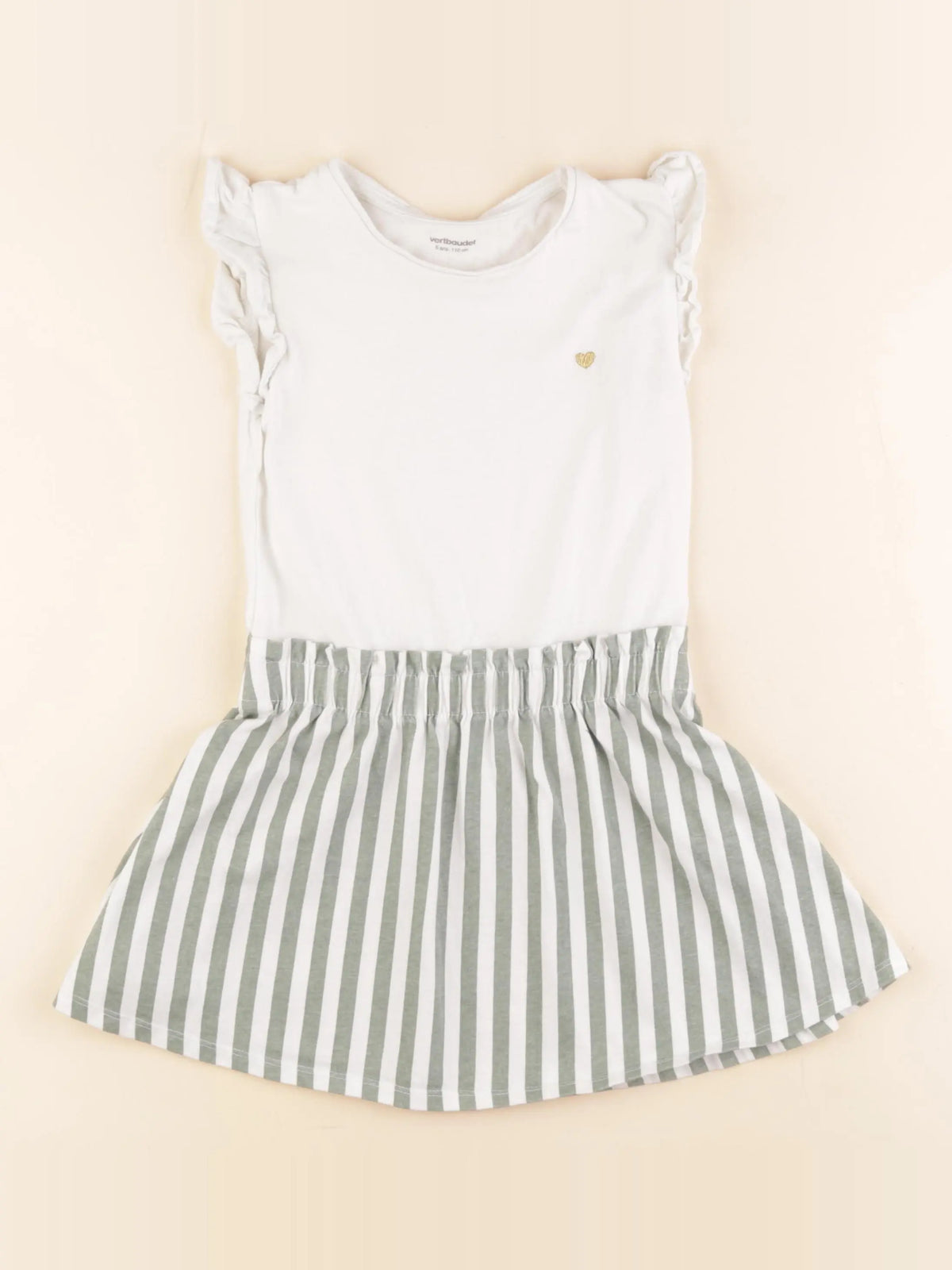 Vertbaudet - robe blanc - 5 ans
