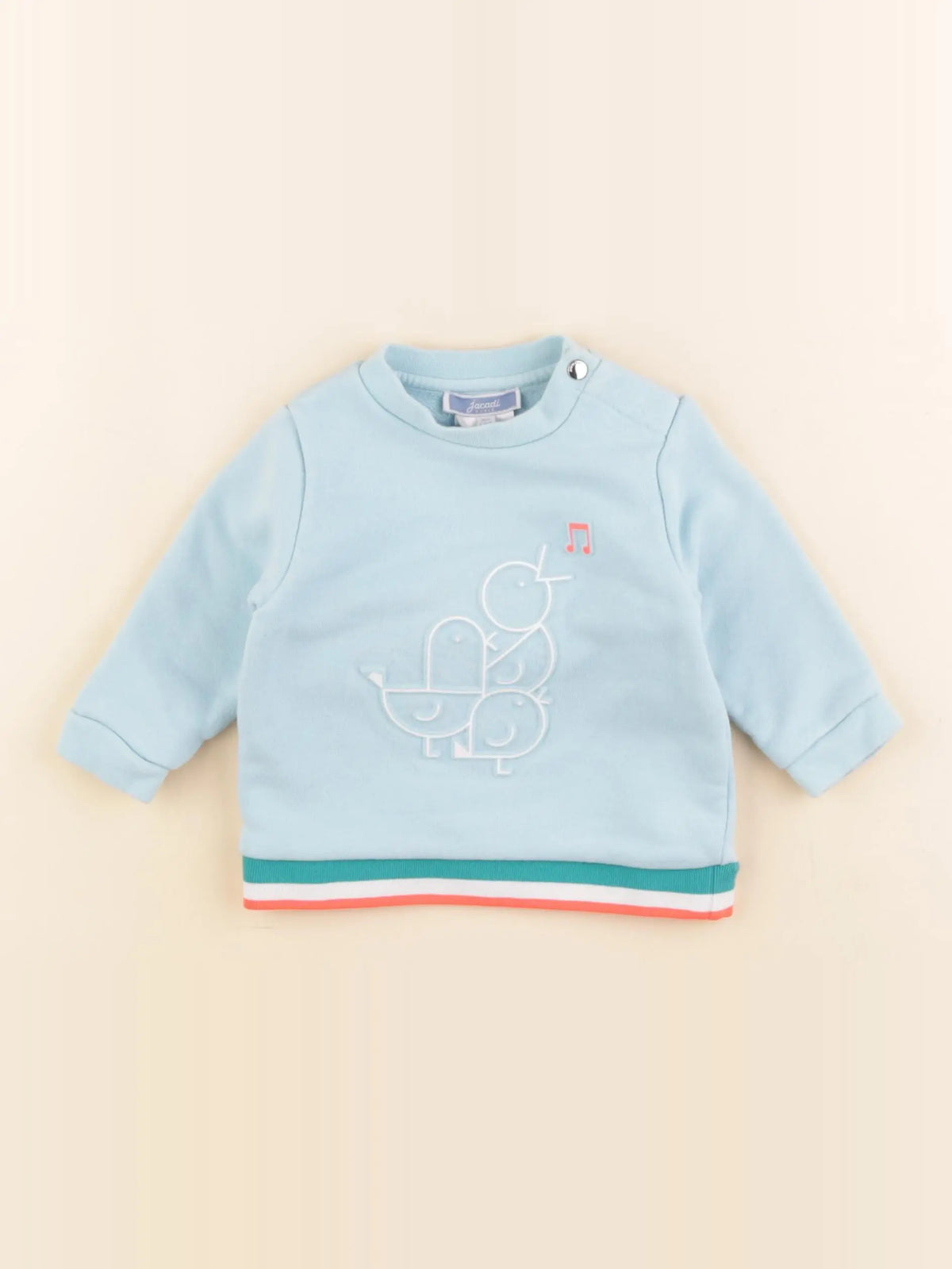 Jacadi - sweat bleu - 6 mois