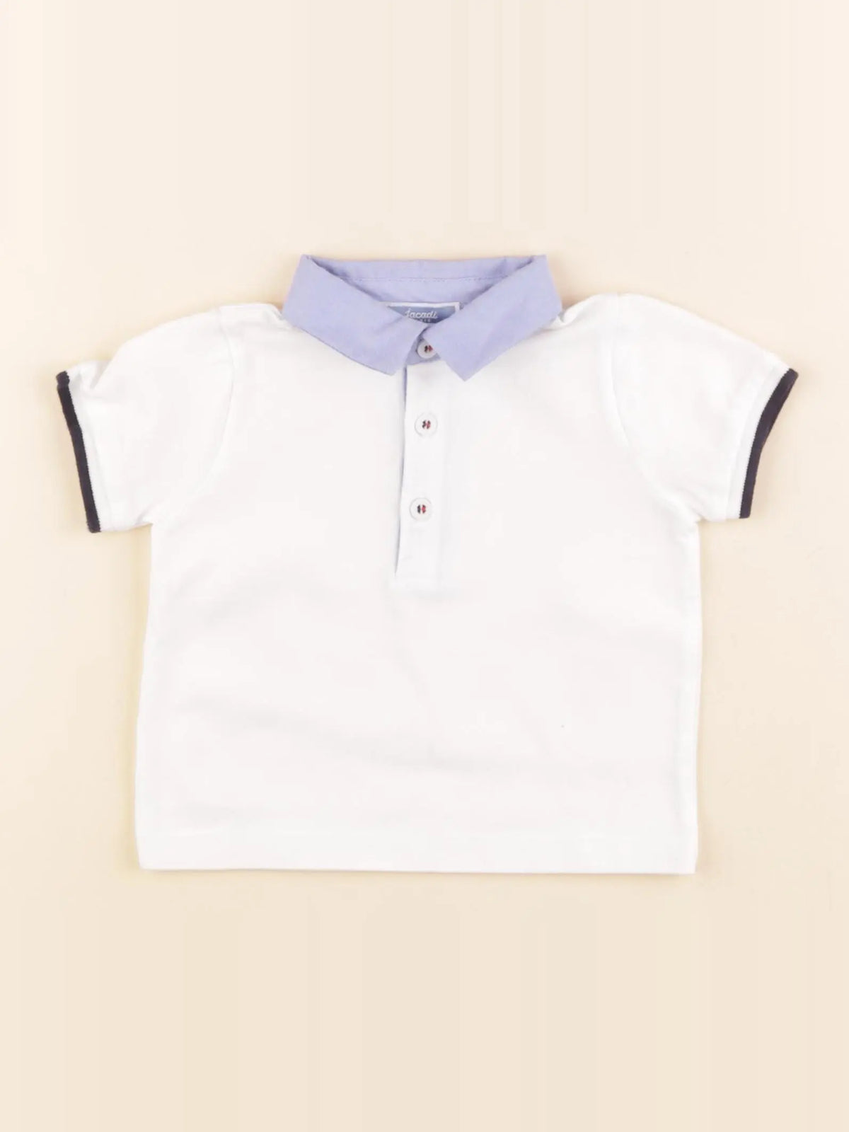 Jacadi - polo blanc - 6 mois