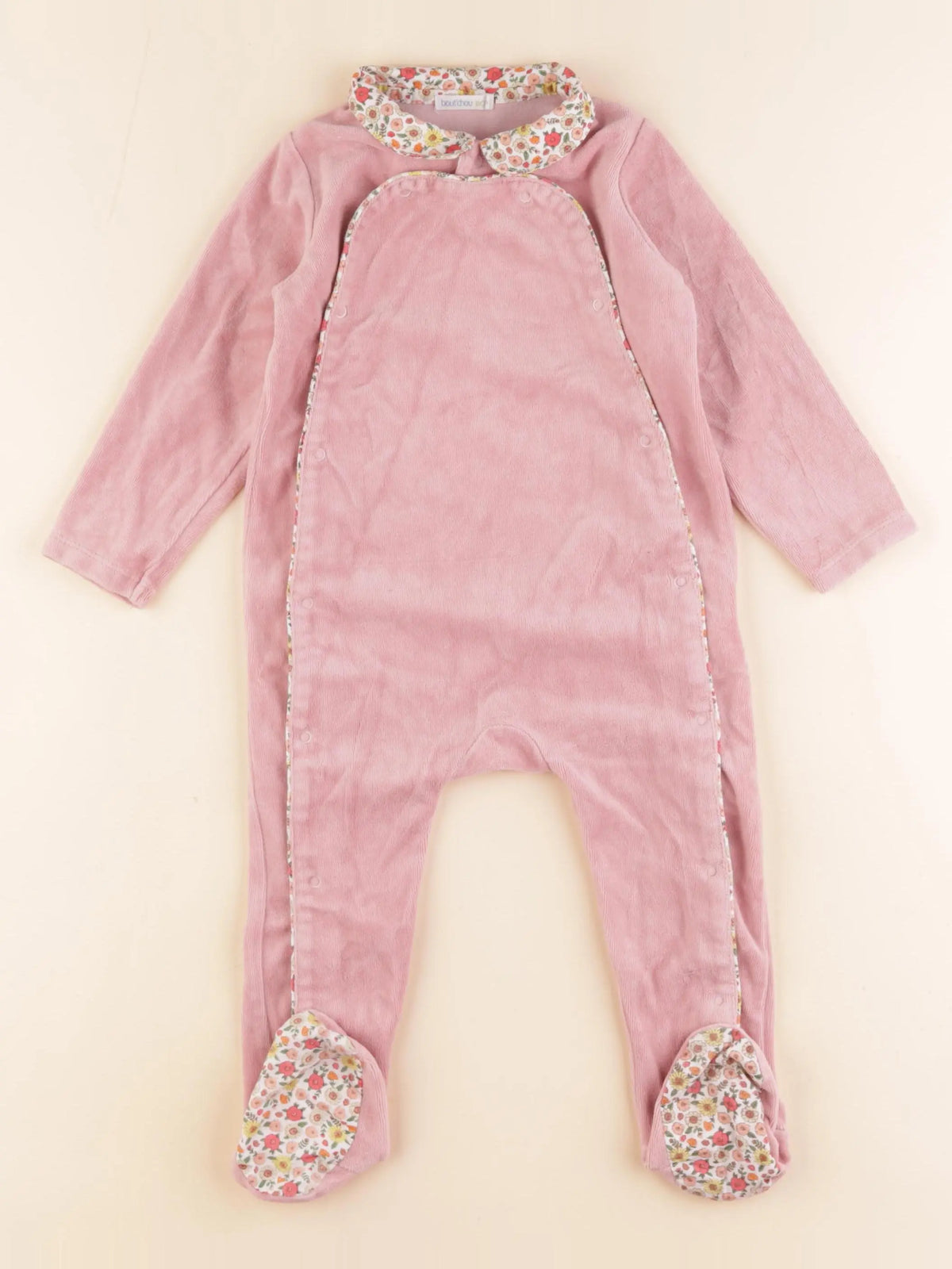 Boutchou - pyjama velours rose - 18 mois
