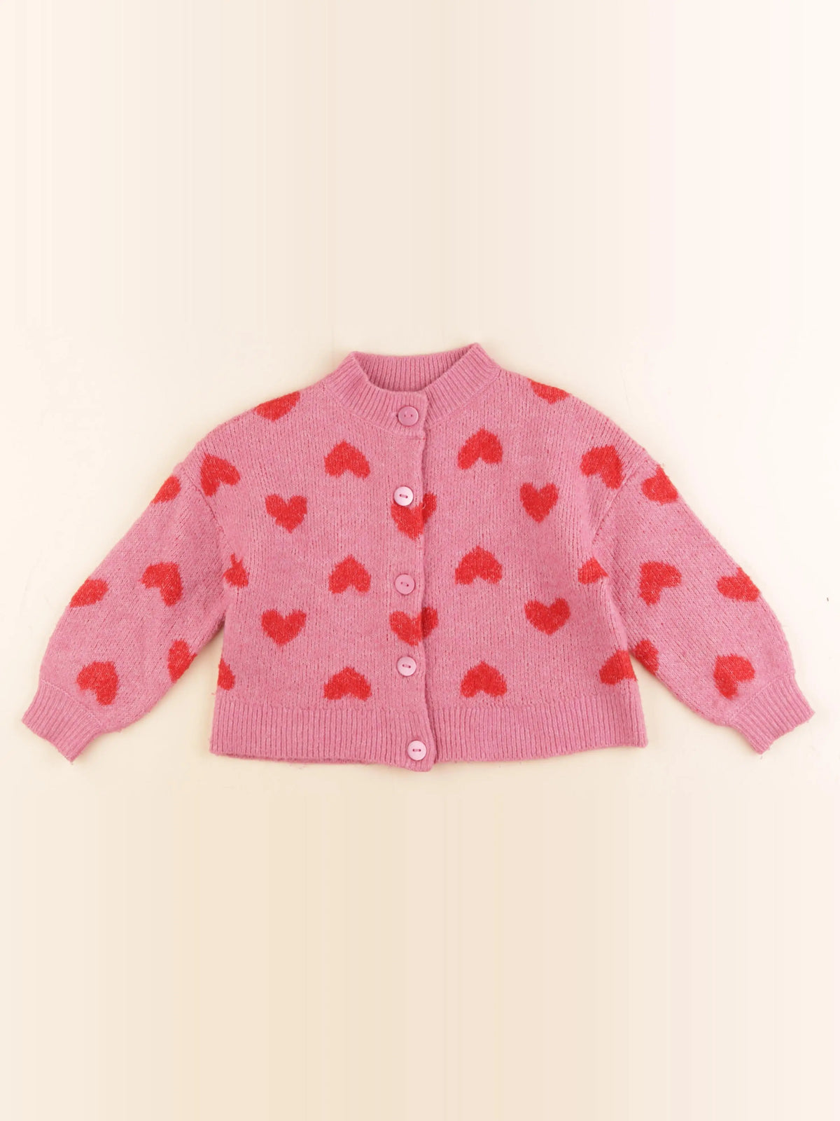 Vertbaudet - gilet rose - 4 ans