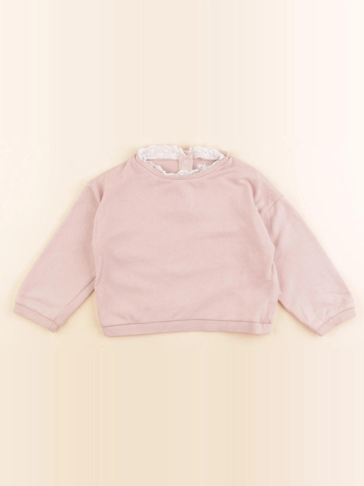 Vertbaudet - sweat rose - 36 mois