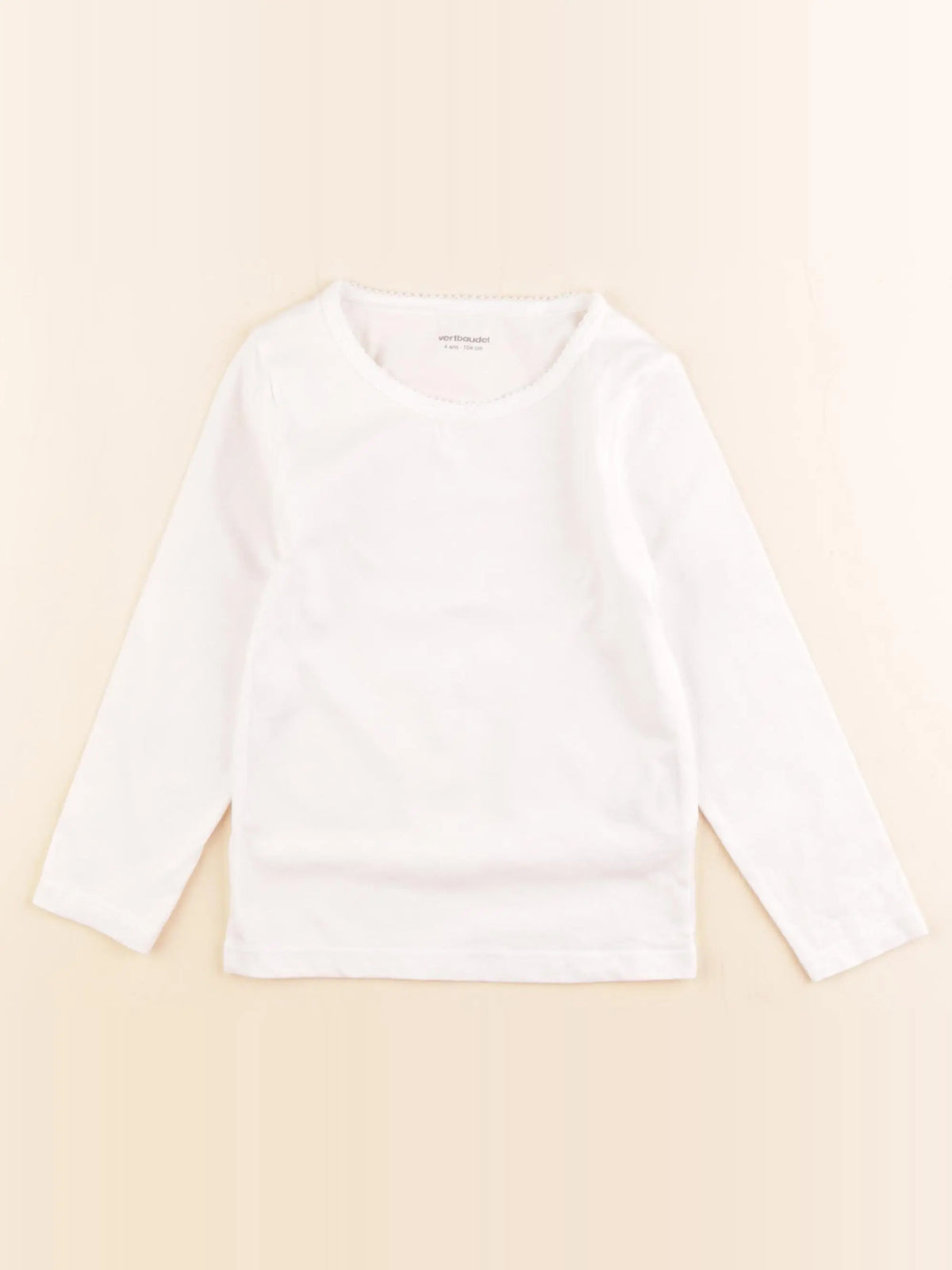 Vertbaudet - maillot de corps blanc - 4 ans