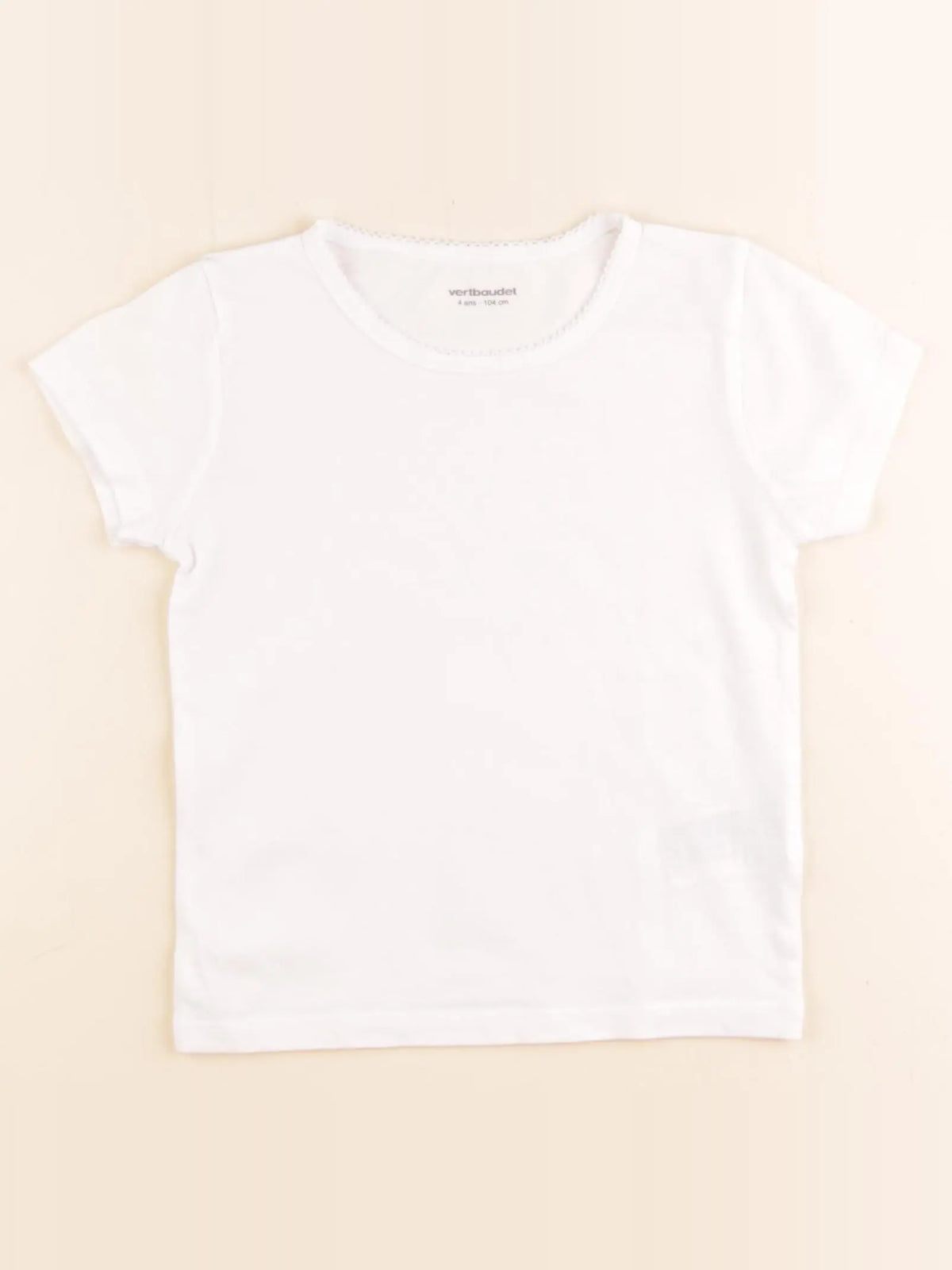 Vertbaudet - maillot de corps blanc - 4 ans