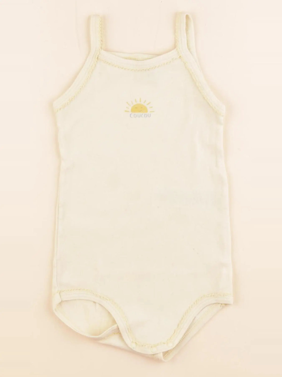 Petit Bateau - body jaune - 18 mois