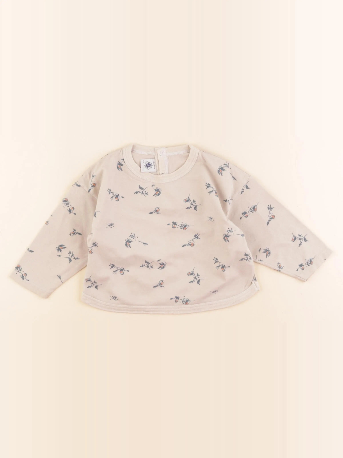 Petit Bateau - tee-shirt beige - 18 mois