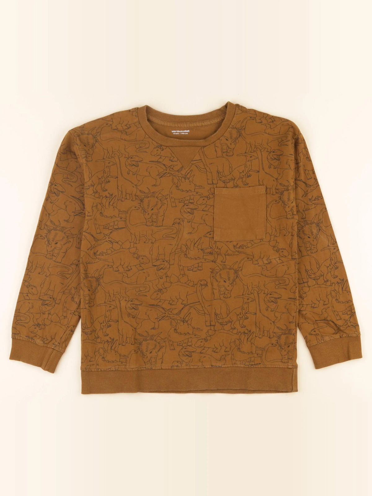 Vertbaudet - tee-shirt marron - 10 ans