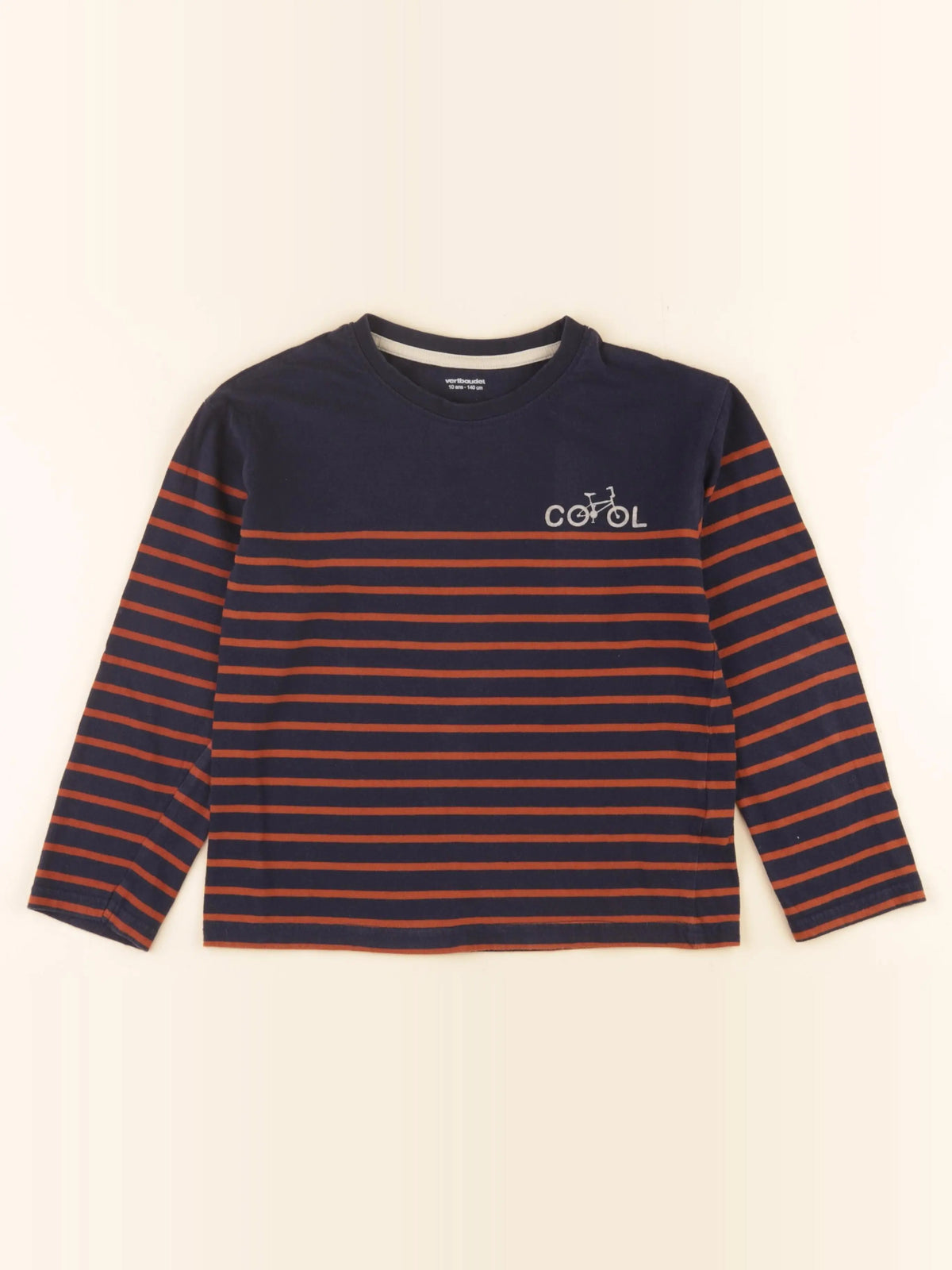 Vertbaudet - tee-shirt bleu - 10 ans