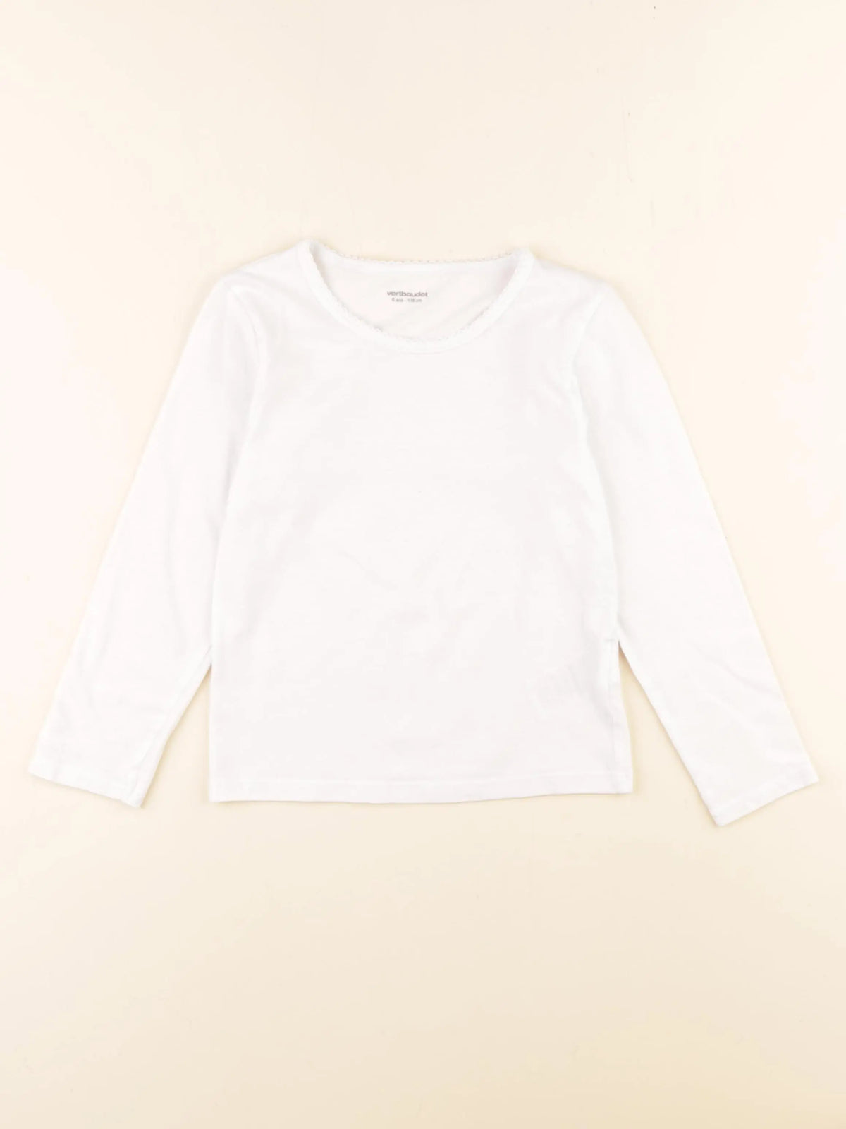 Vertbaudet - maillot de corps blanc - 6 ans