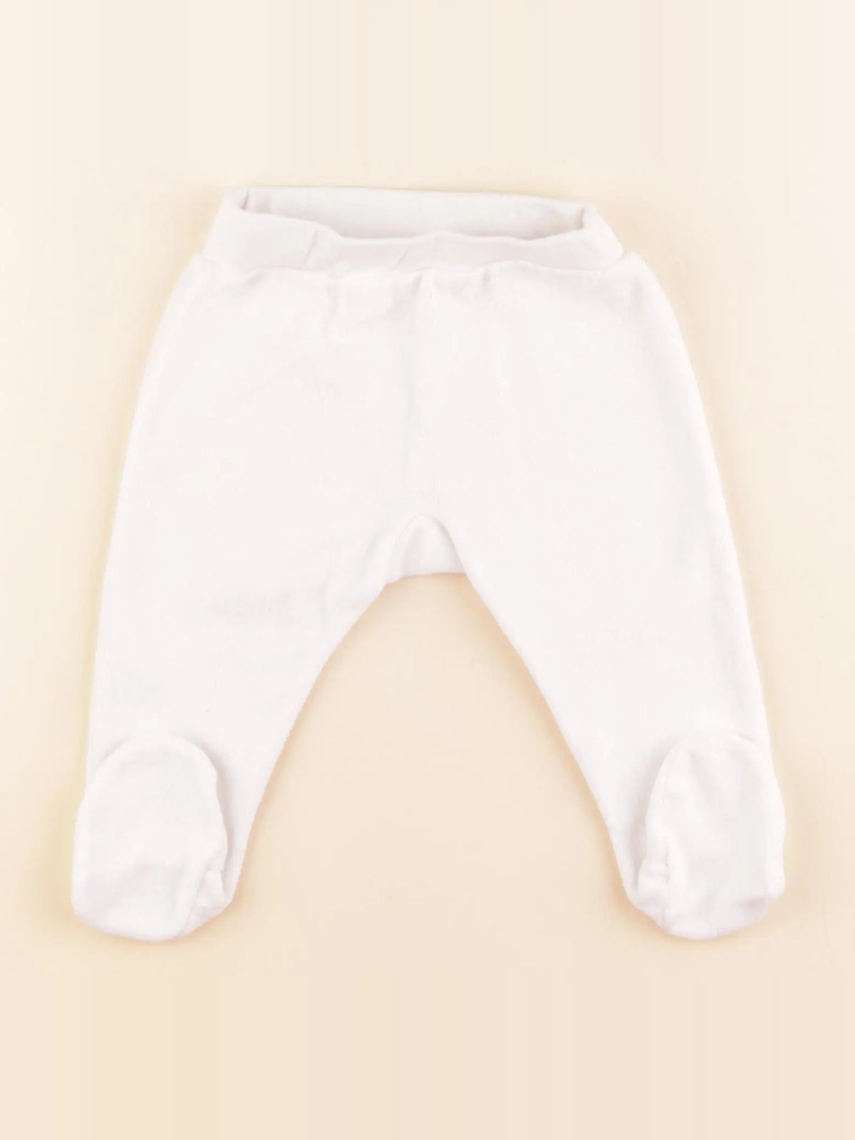 Petit Bateau - jegging blanc - 6 mois
