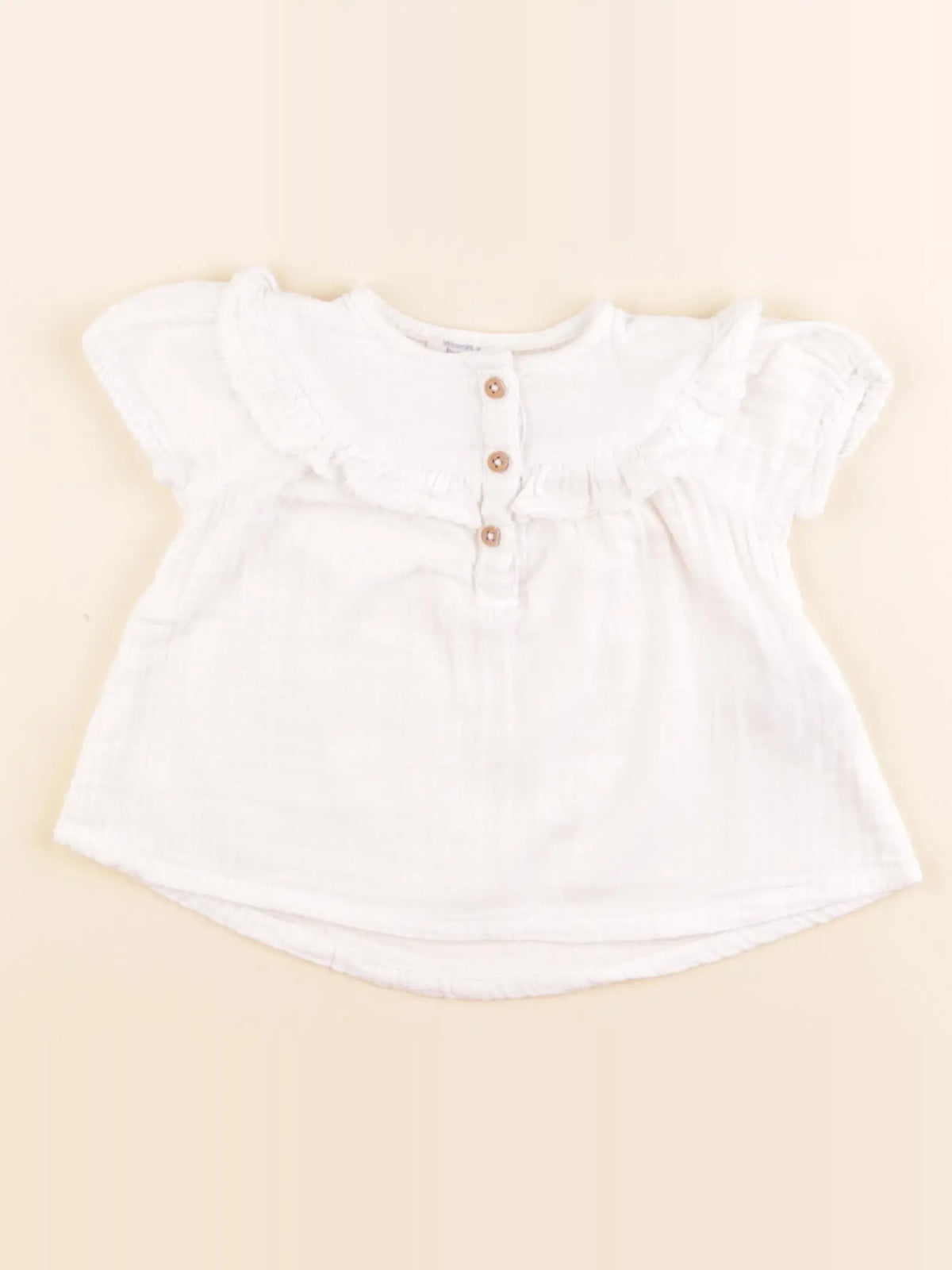 Boutchou - blouse blanc - 6 mois