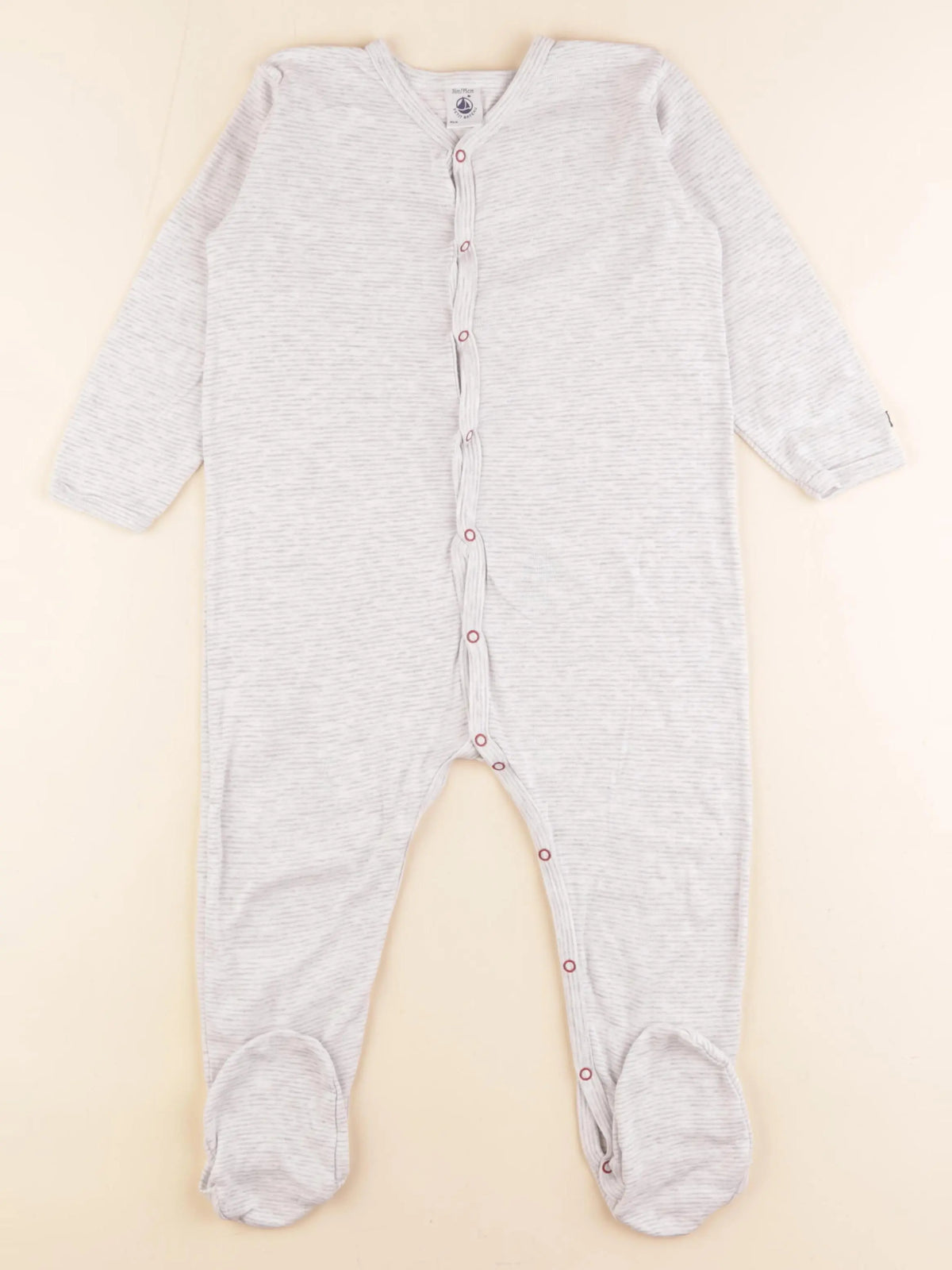 Petit Bateau - pyjama coton gris - 36 mois