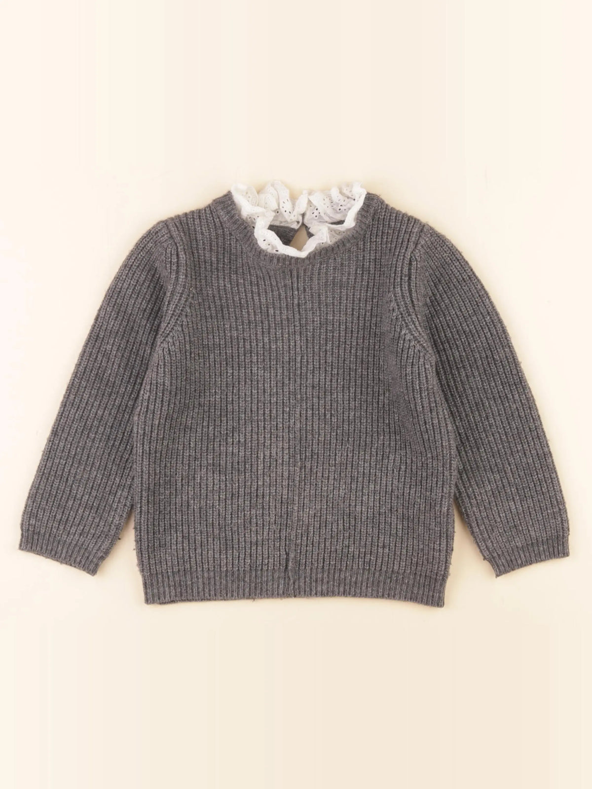 Monoprix - pull gris - 5 ans