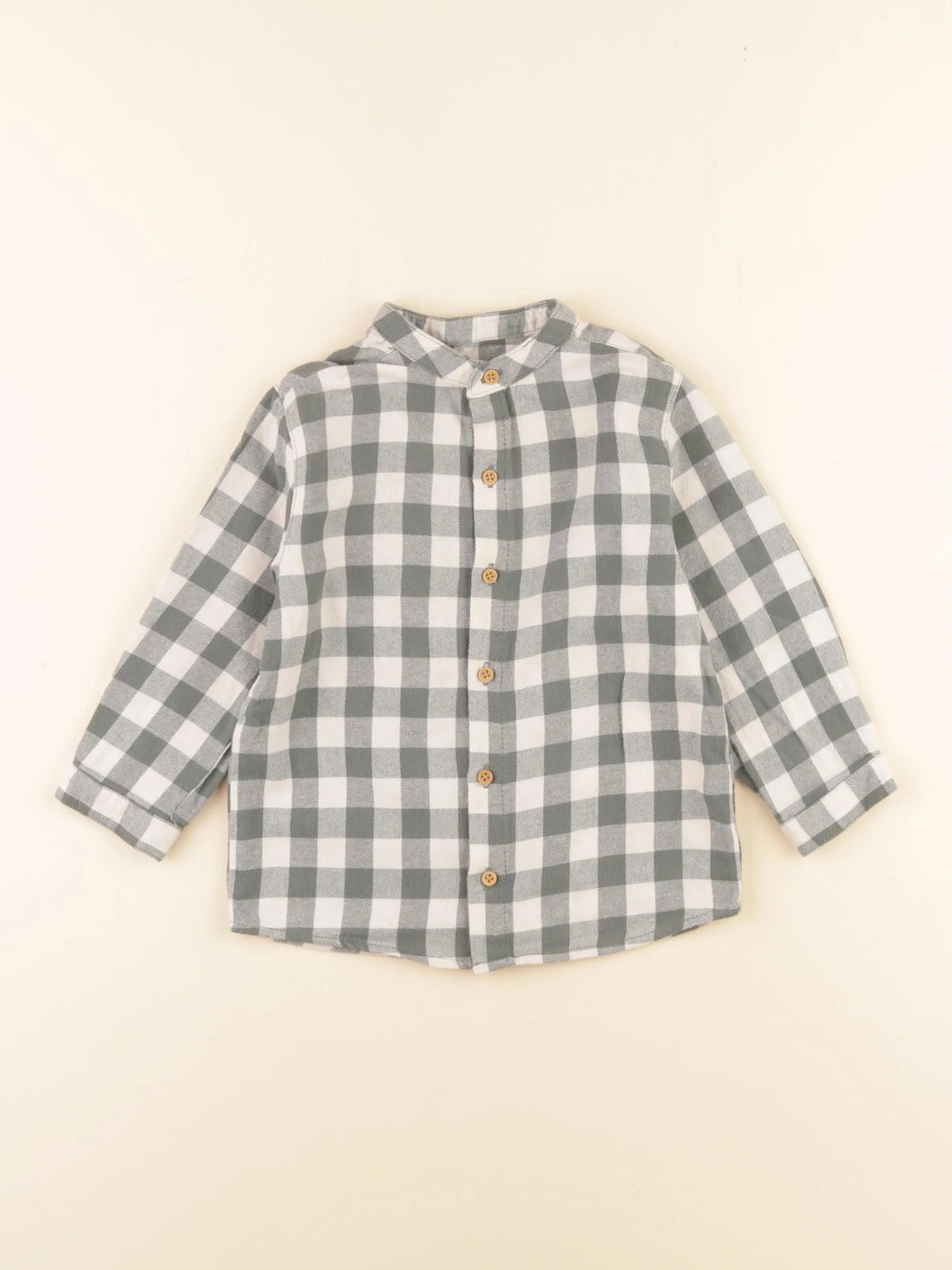 Boutchou - chemise vert, blanc - 36 mois