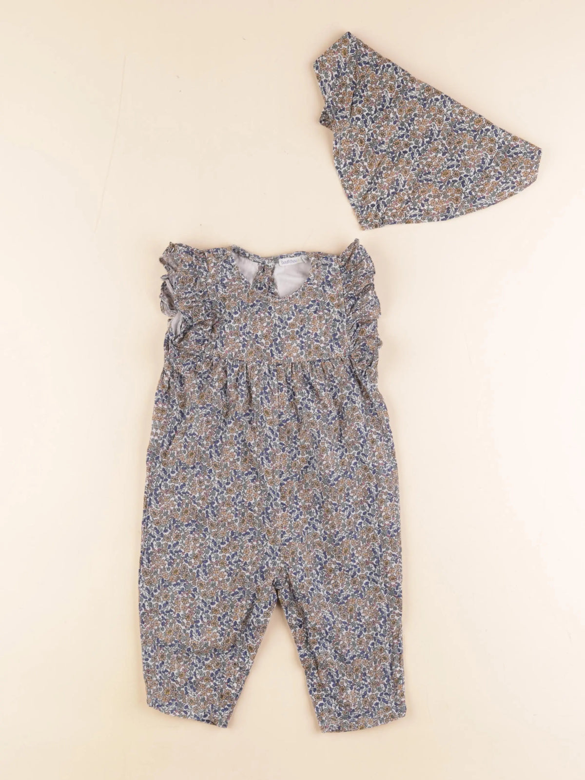 Boutchou - salopette multicolore - 6 mois