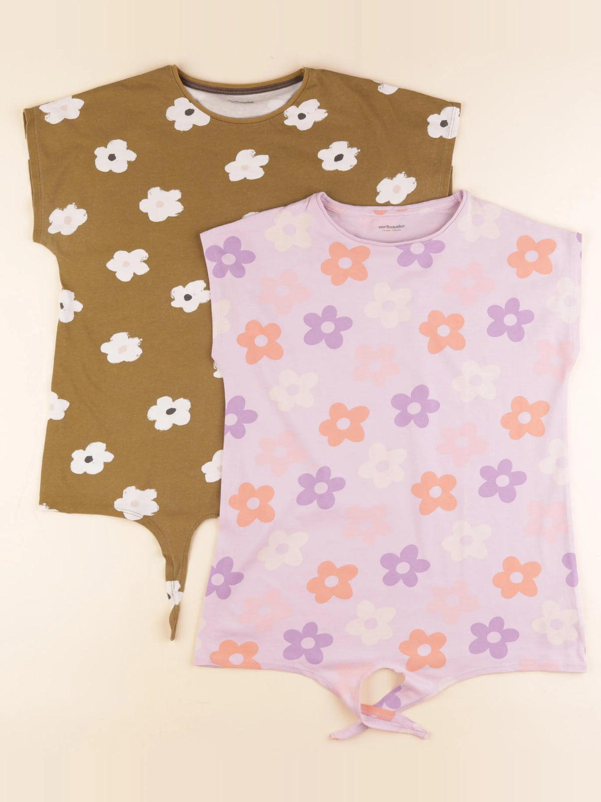 Vertbaudet - lot de 2 tee-shirts multicolore - 12 ans
