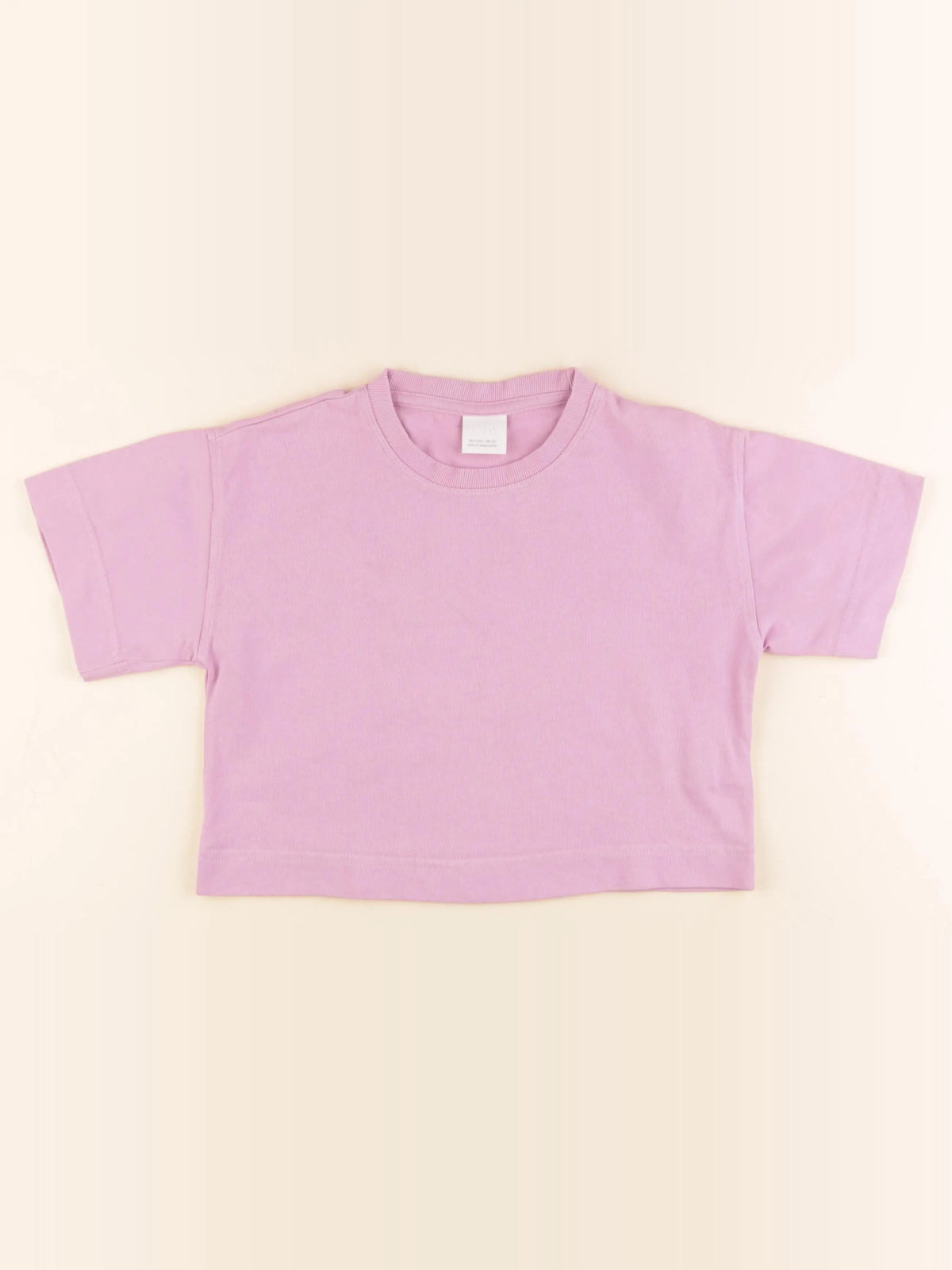 Zara - tee-shirt court rose - 6/7 ans