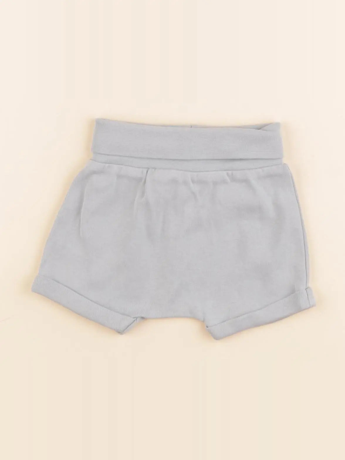 H&M - short bleu - 1/2 mois