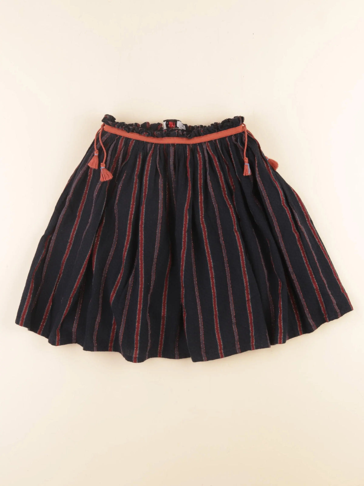 Cyrillus - jupe noir, or - 10 ans