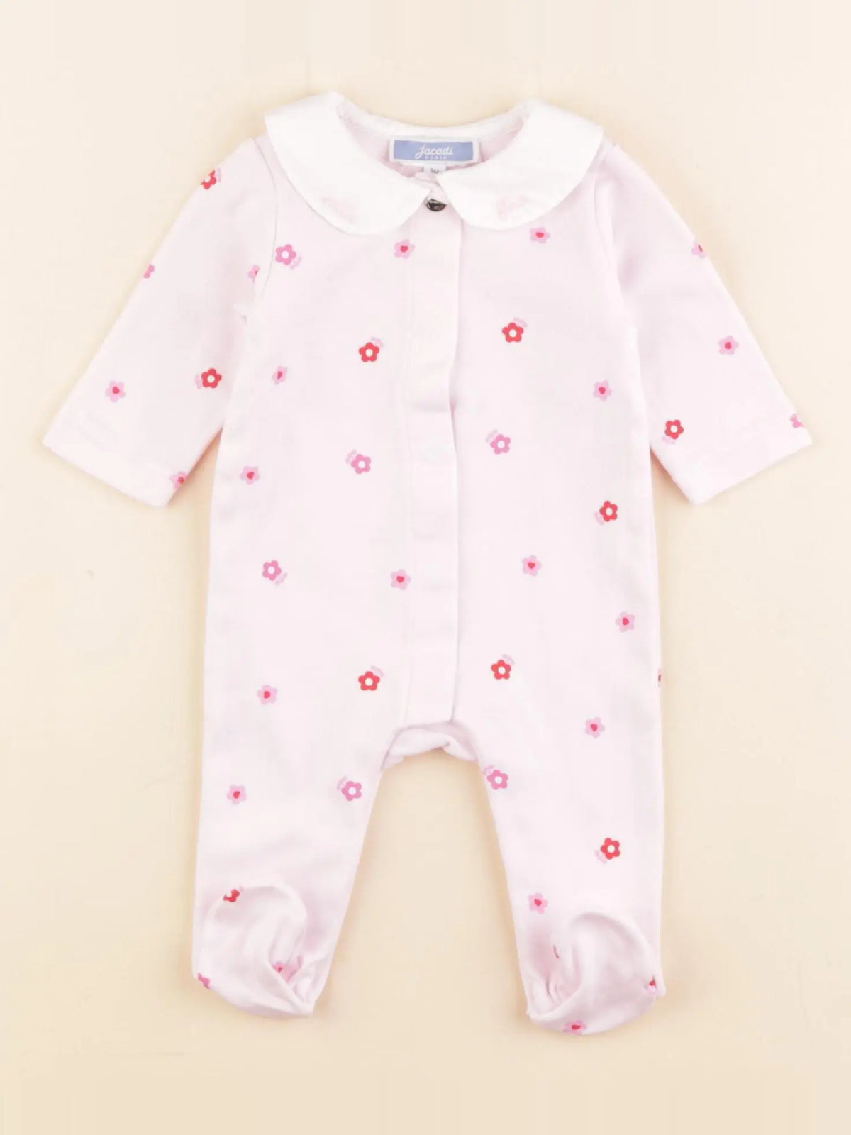 Jacadi - pyjama coton rose - 1 mois
