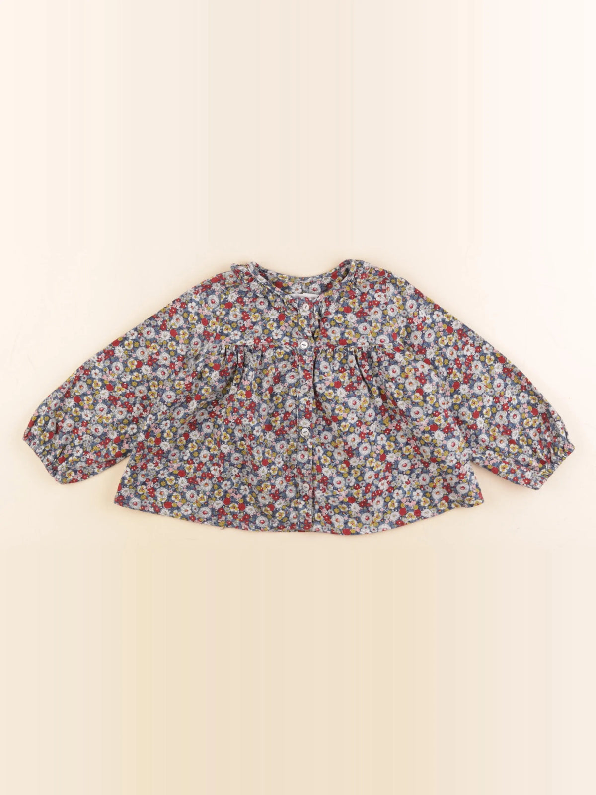 Zara - blouse bleu - 3 ans