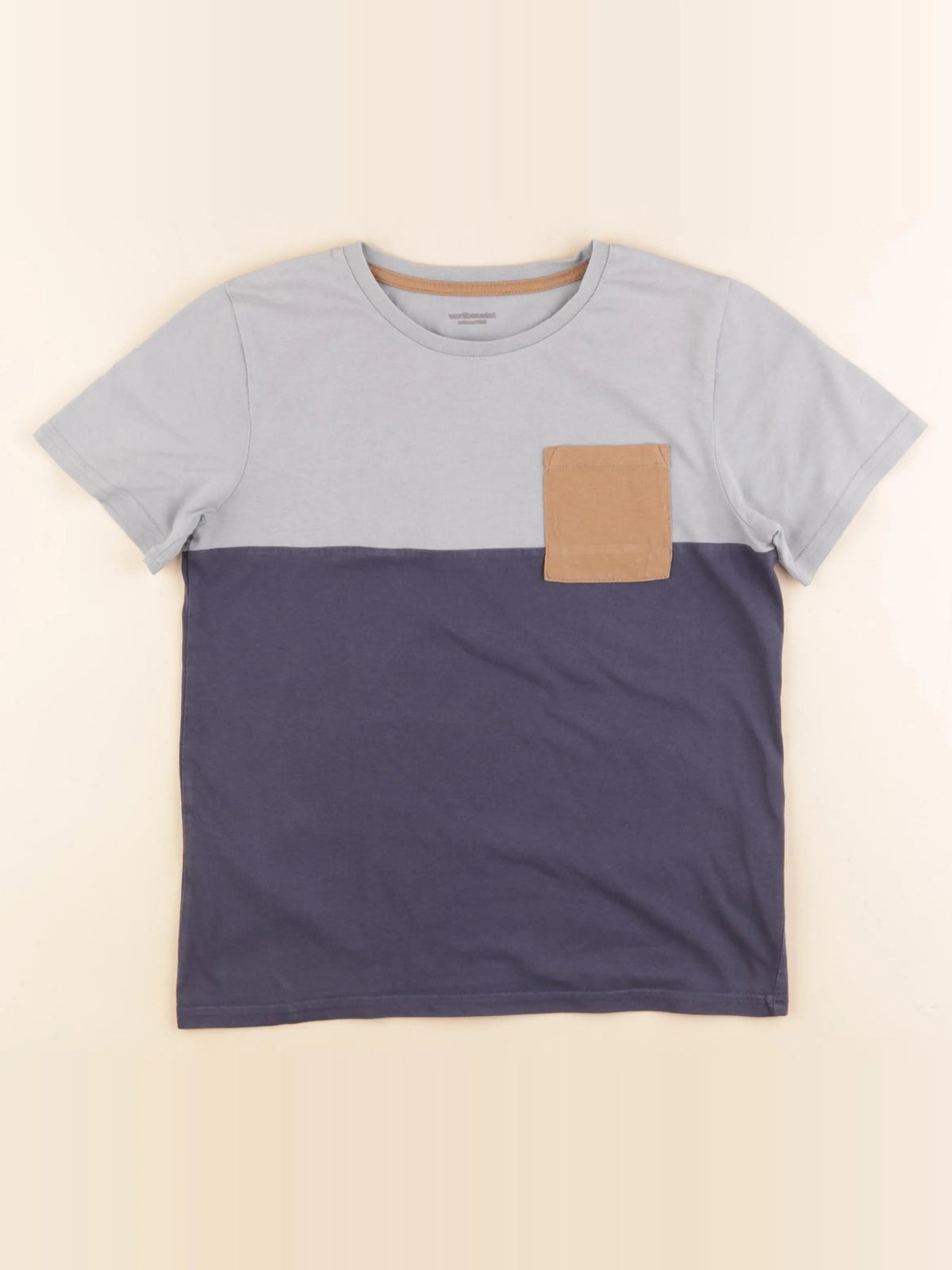 Vertbaudet - tee-shirt bleu - 10 ans