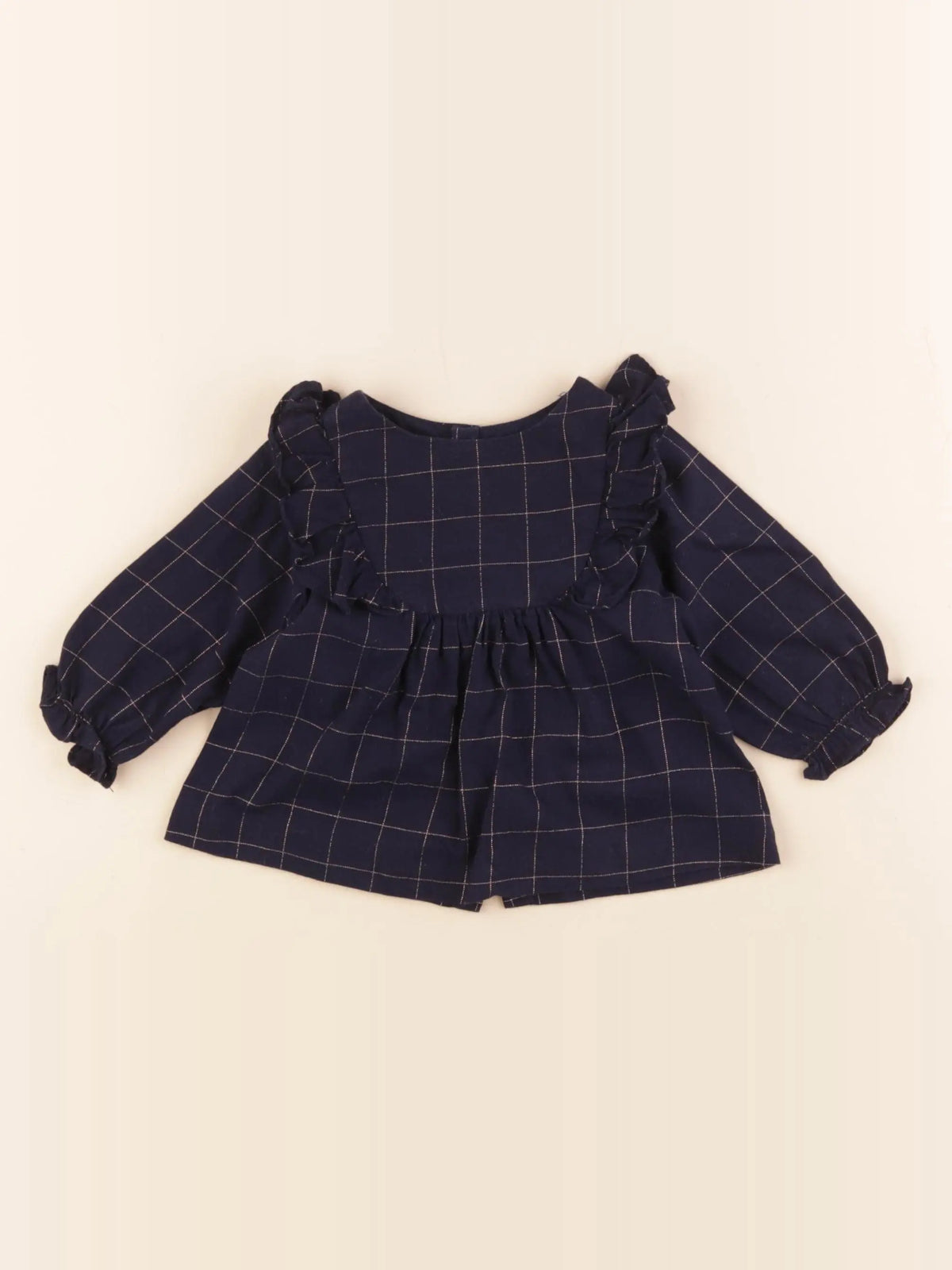 Jacadi - blouse bleu - 6 mois