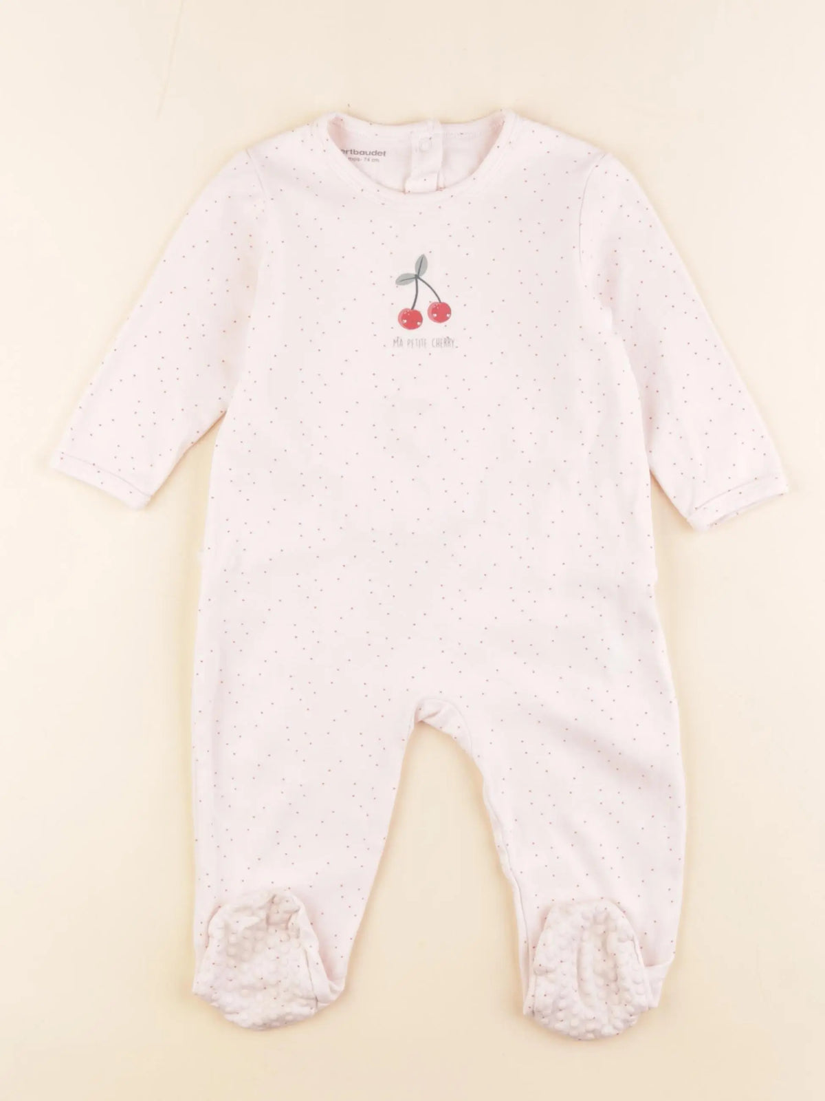 Vertbaudet - pyjama coton rose - 12 mois
