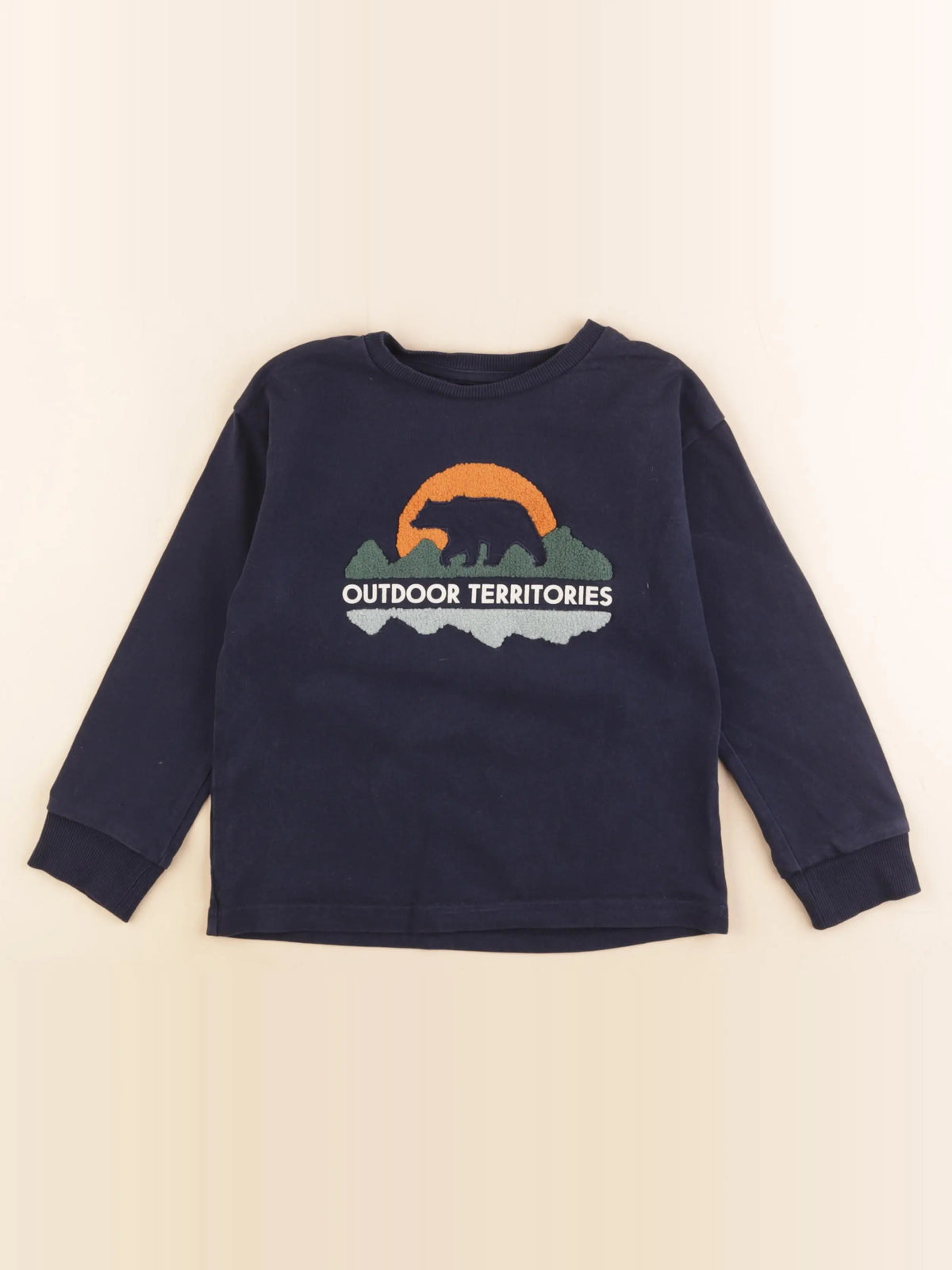 Vertbaudet - sweat bleu - 6 ans