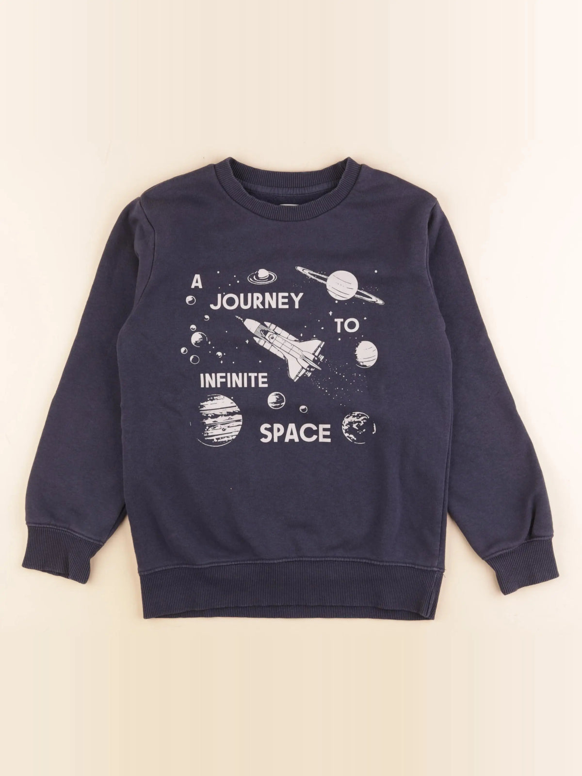 Vertbaudet - sweat bleu - 10 ans