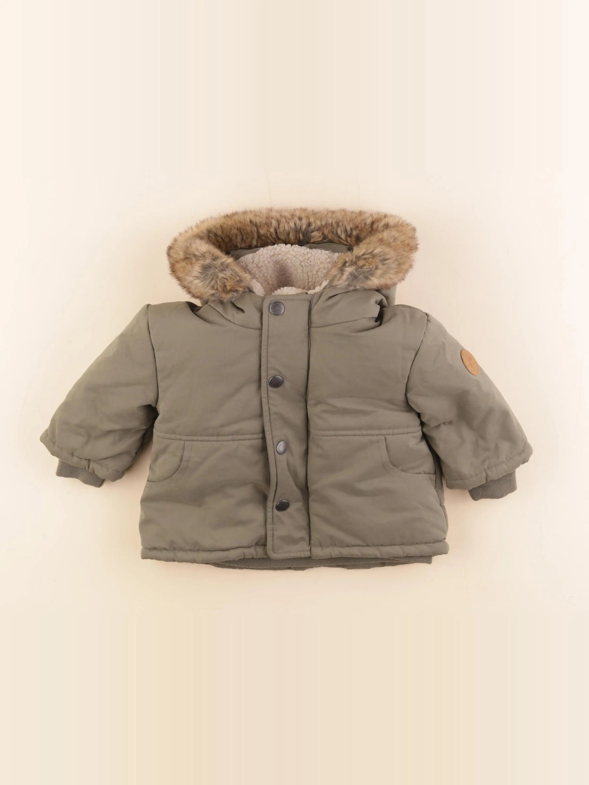 Tape à l'oeil - manteau vert - 12 mois