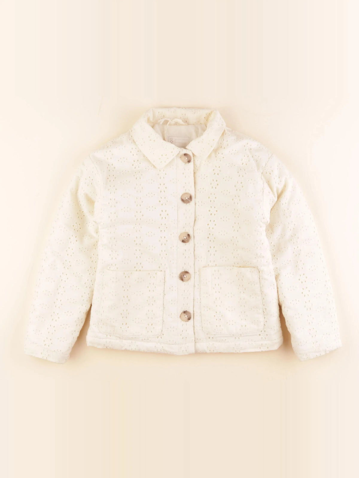 Vertbaudet - veste beige - 8 ans
