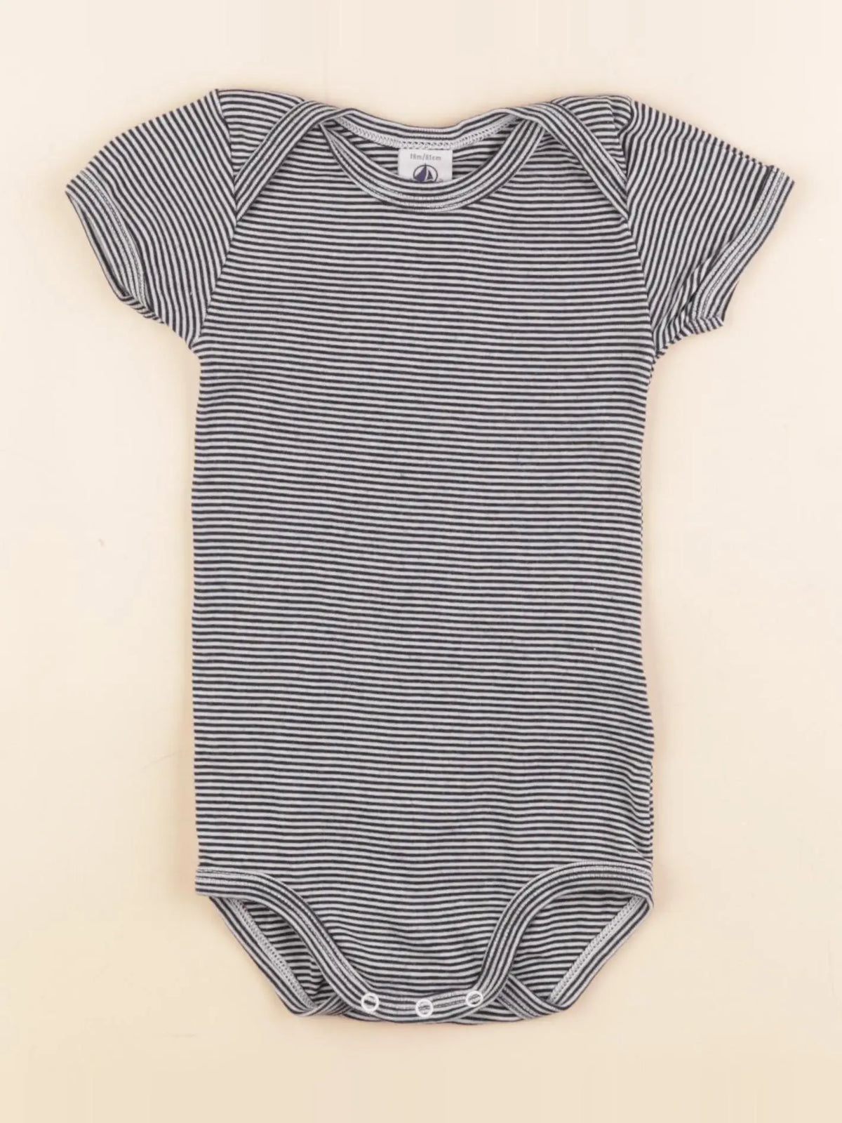 Petit Bateau - body bleu - 18 mois