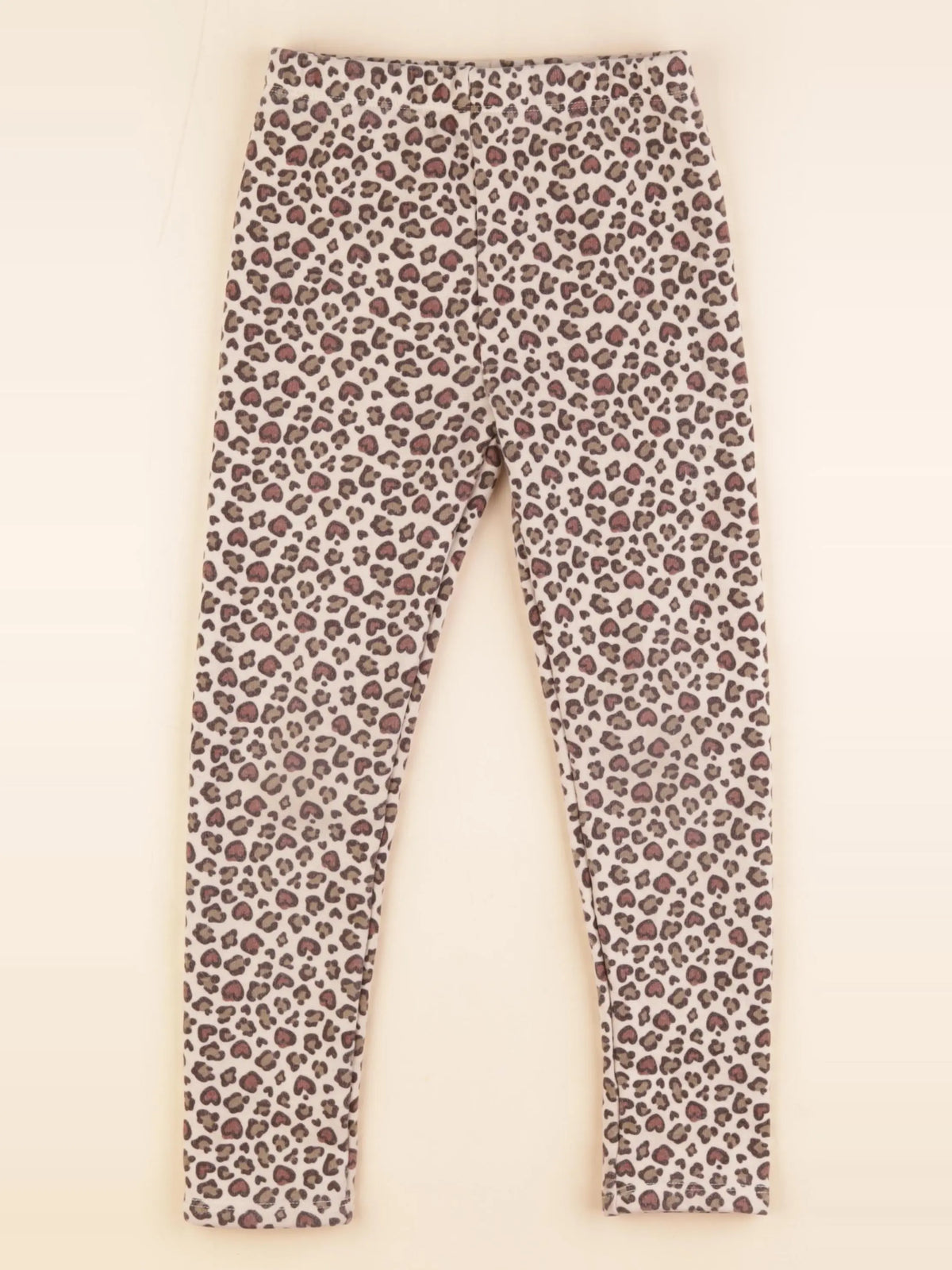 Vertbaudet - legging doublé beige, marron - 8 ans