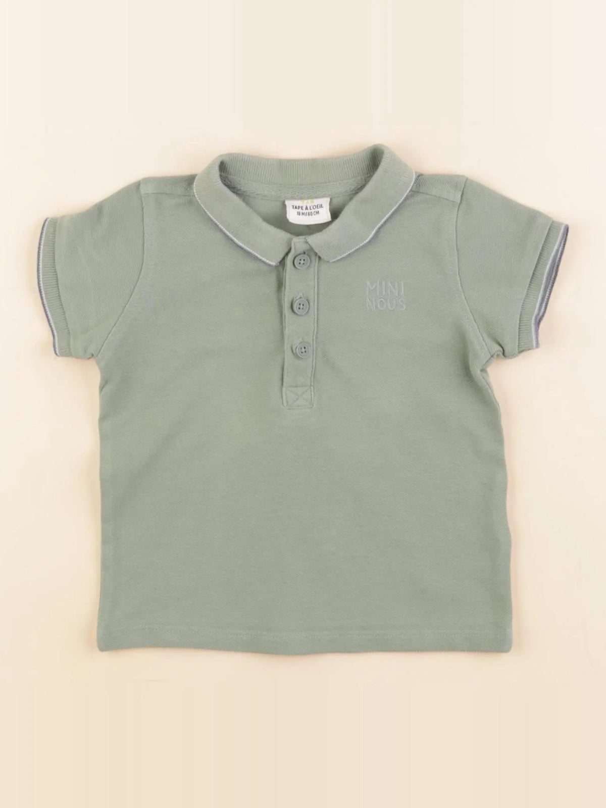 Tape à l'oeil - polo vert - 18 mois