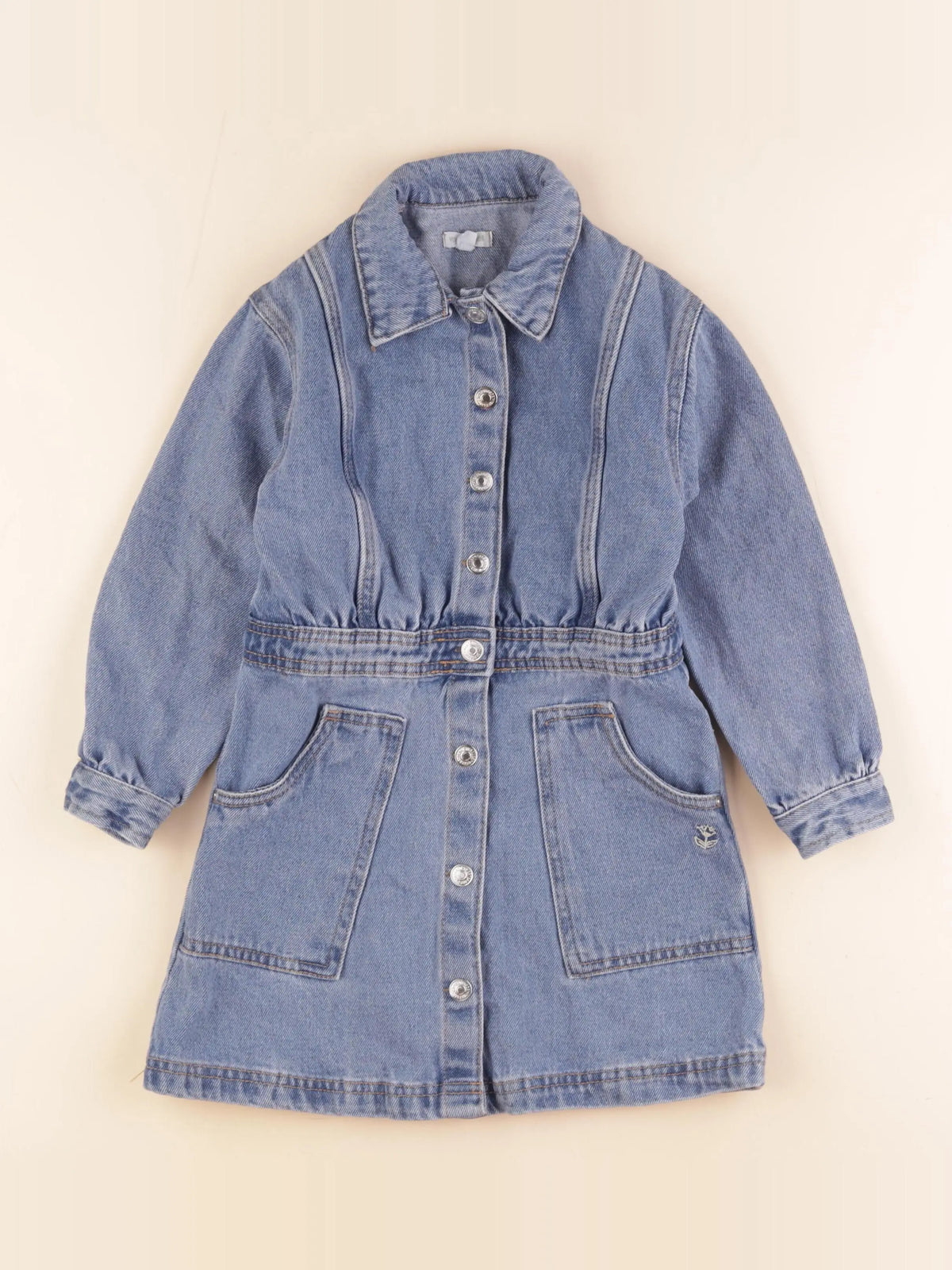 Vertbaudet - robe bleu - 7 ans