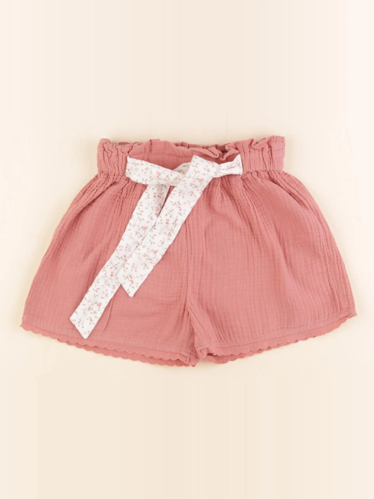 Vertbaudet - short rose - 8 ans