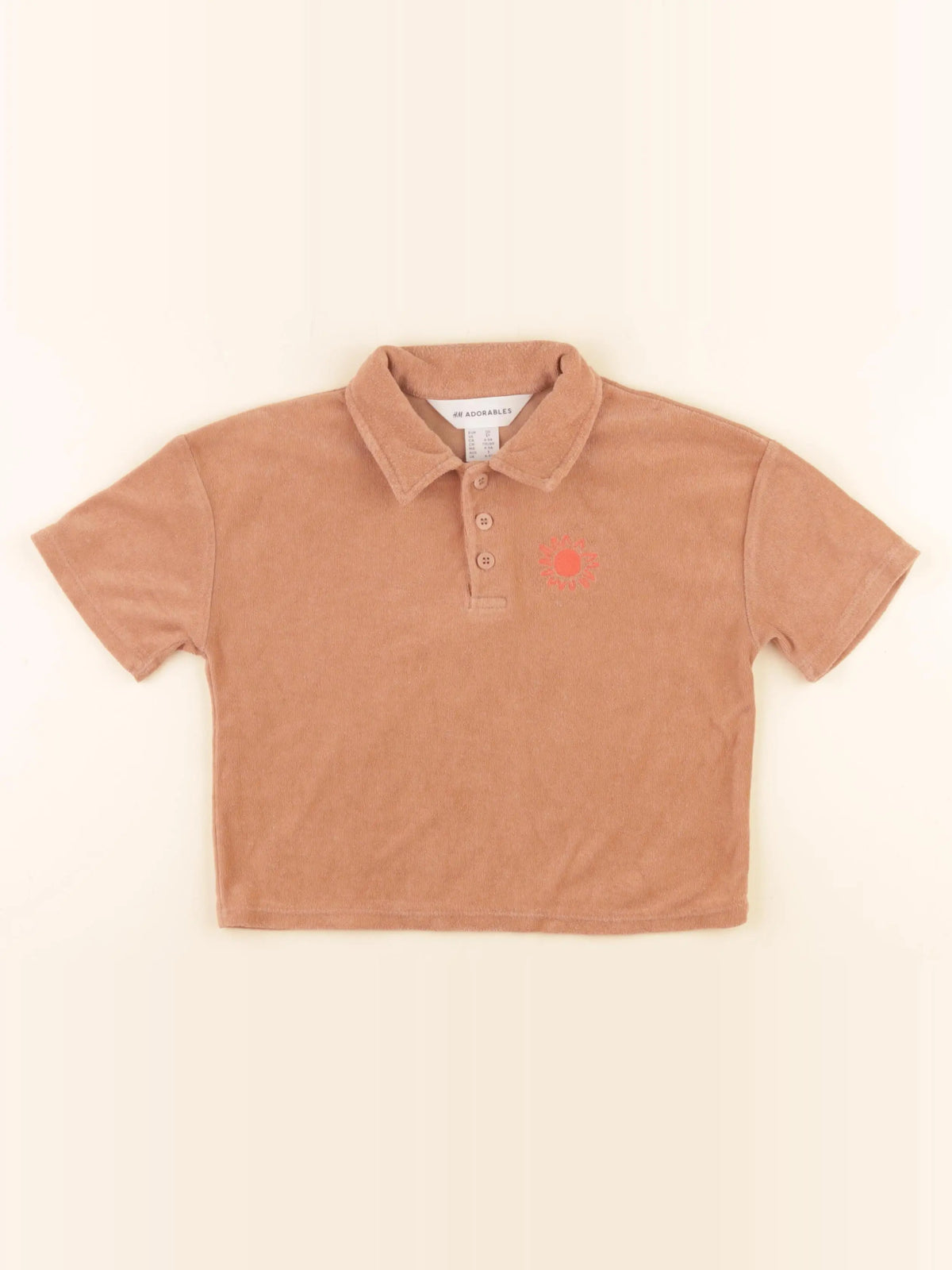 H&M - polo marron - 5 ans