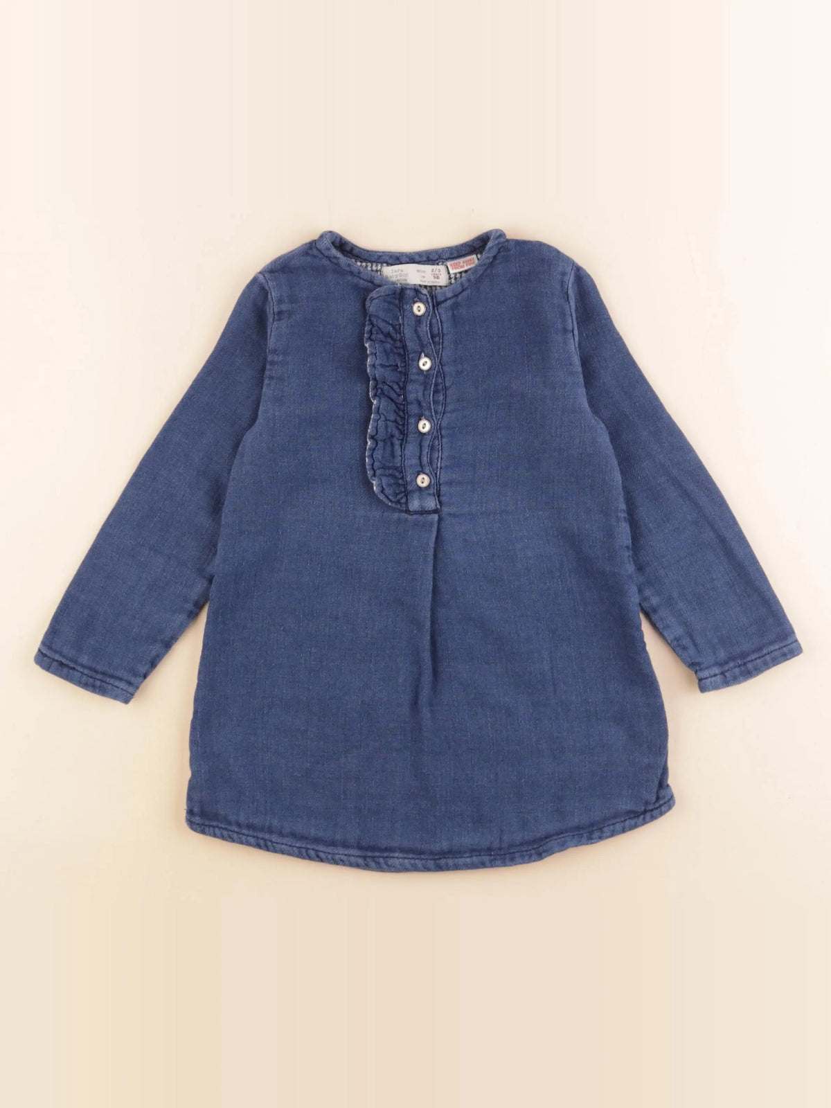 Zara - robe bleu - 2/3 ans