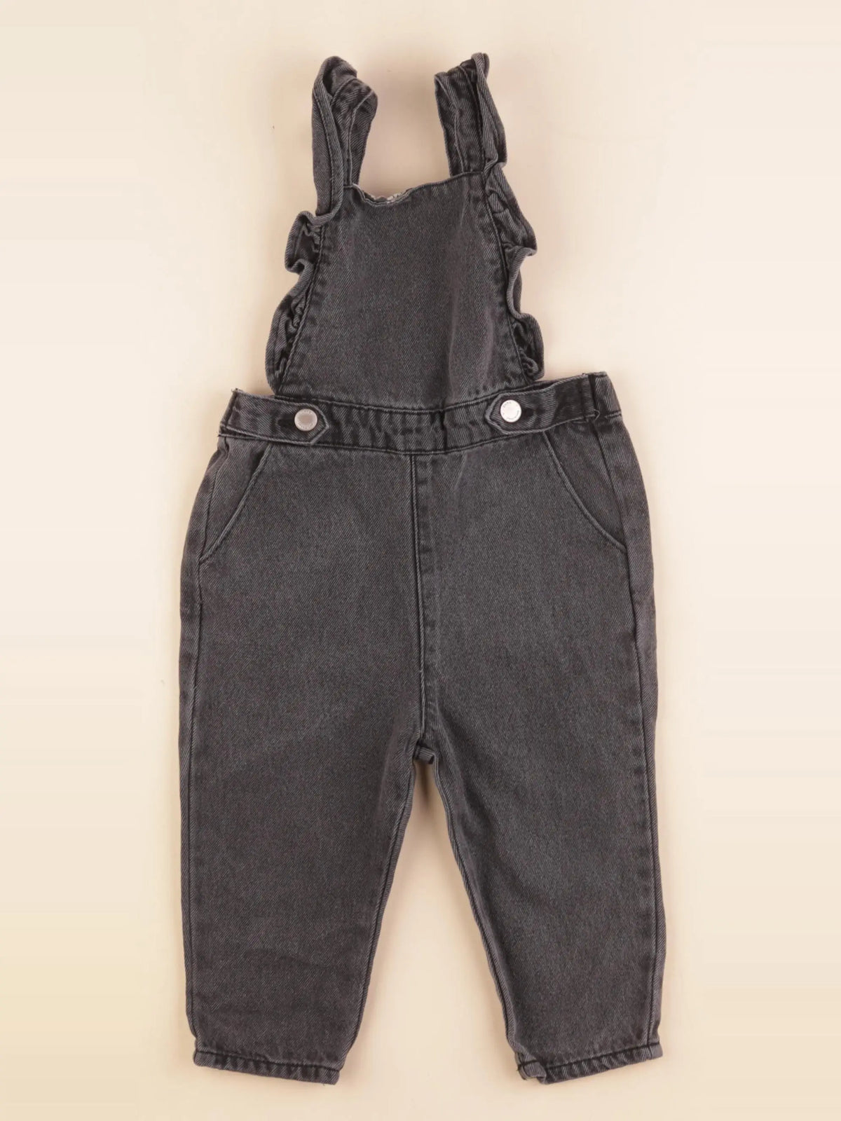 Zara - salopette gris - 9/12 mois