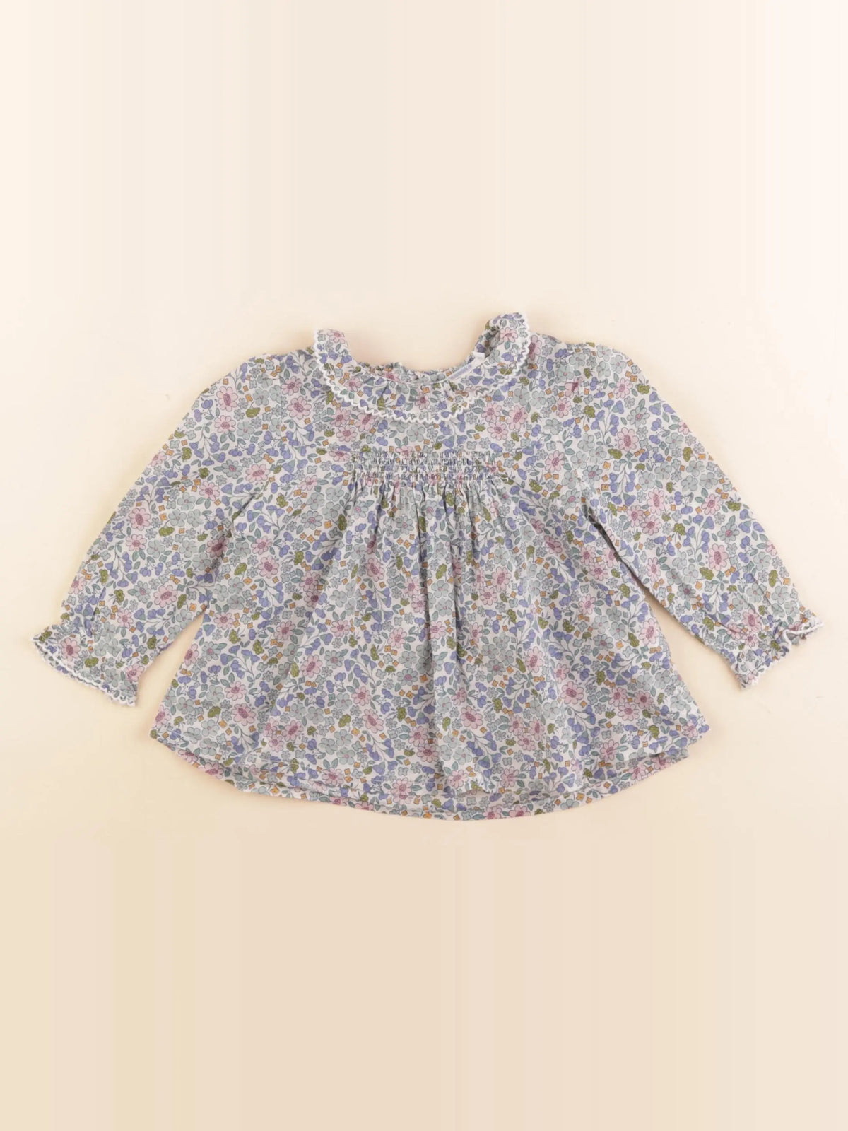 Boutchou - blouse multicolore - 9 mois