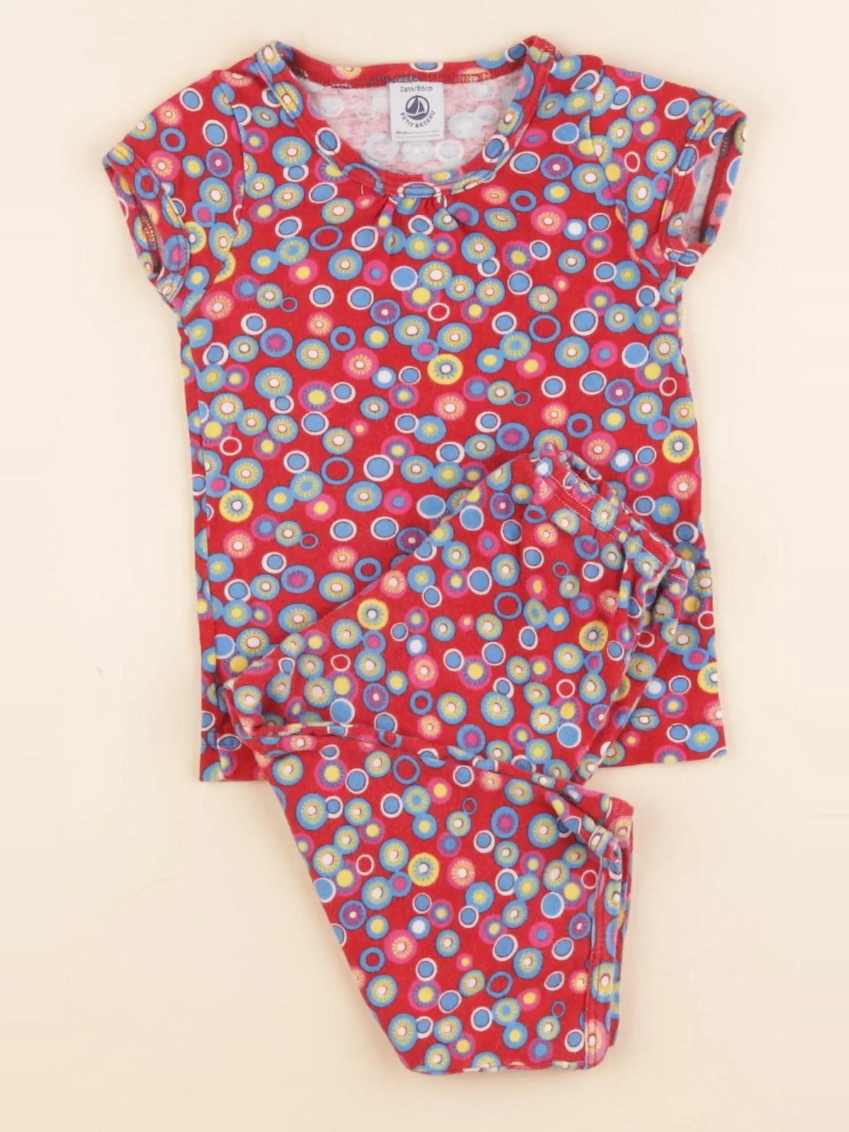 Petit Bateau - pyjama coton multicolore - 2 ans